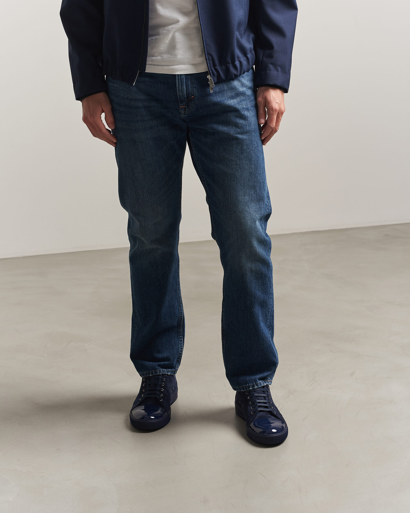 Herren | Lanvin DBB1 Patent Cap Toe Sneakers Navy/Navy | Lanvin | DBB1 Patent Cap Toe Sneakers Navy/Navy
