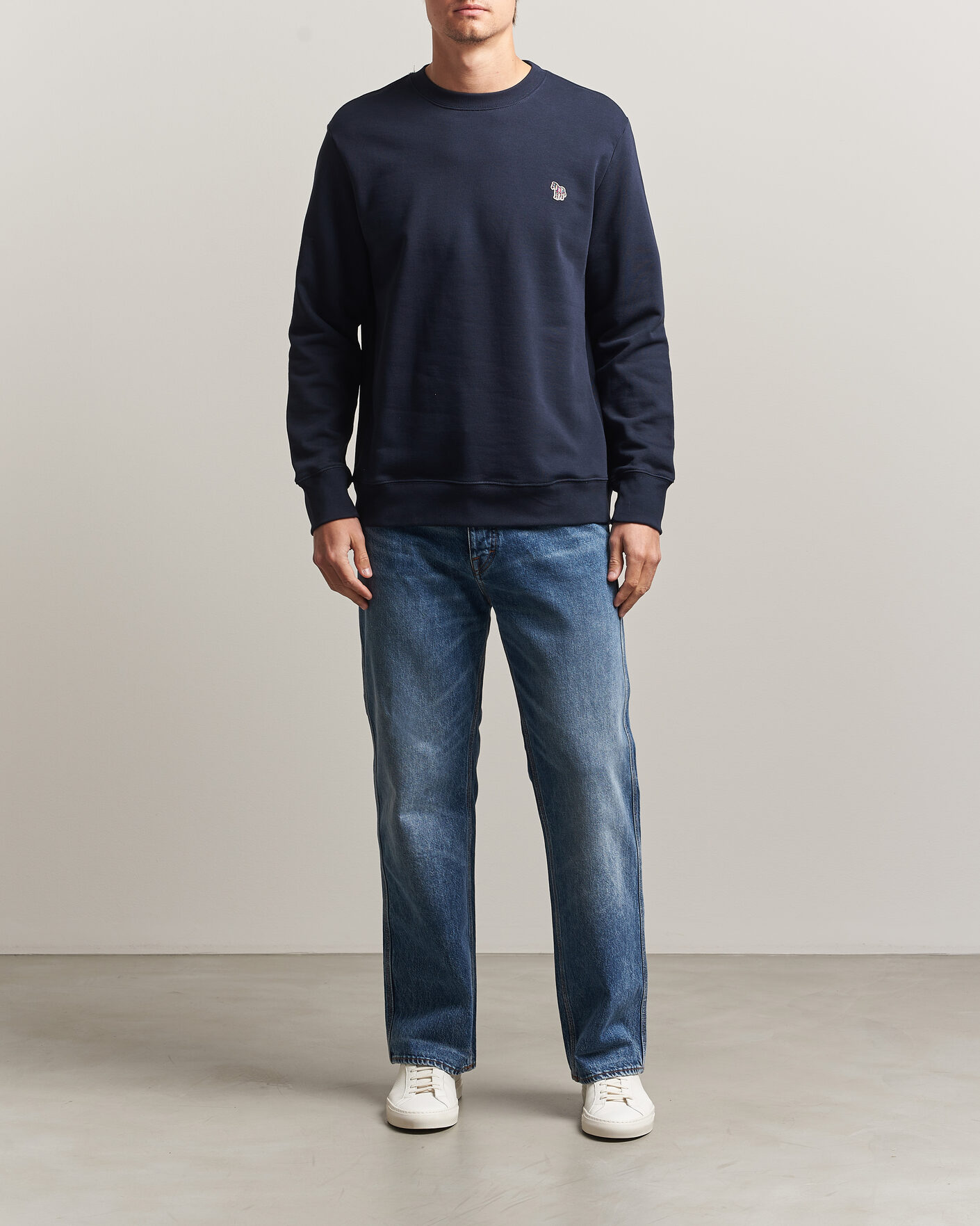 Herren | Pullover | PS Paul Smith | Zebra Organic Cotton Sweatshirt Navy