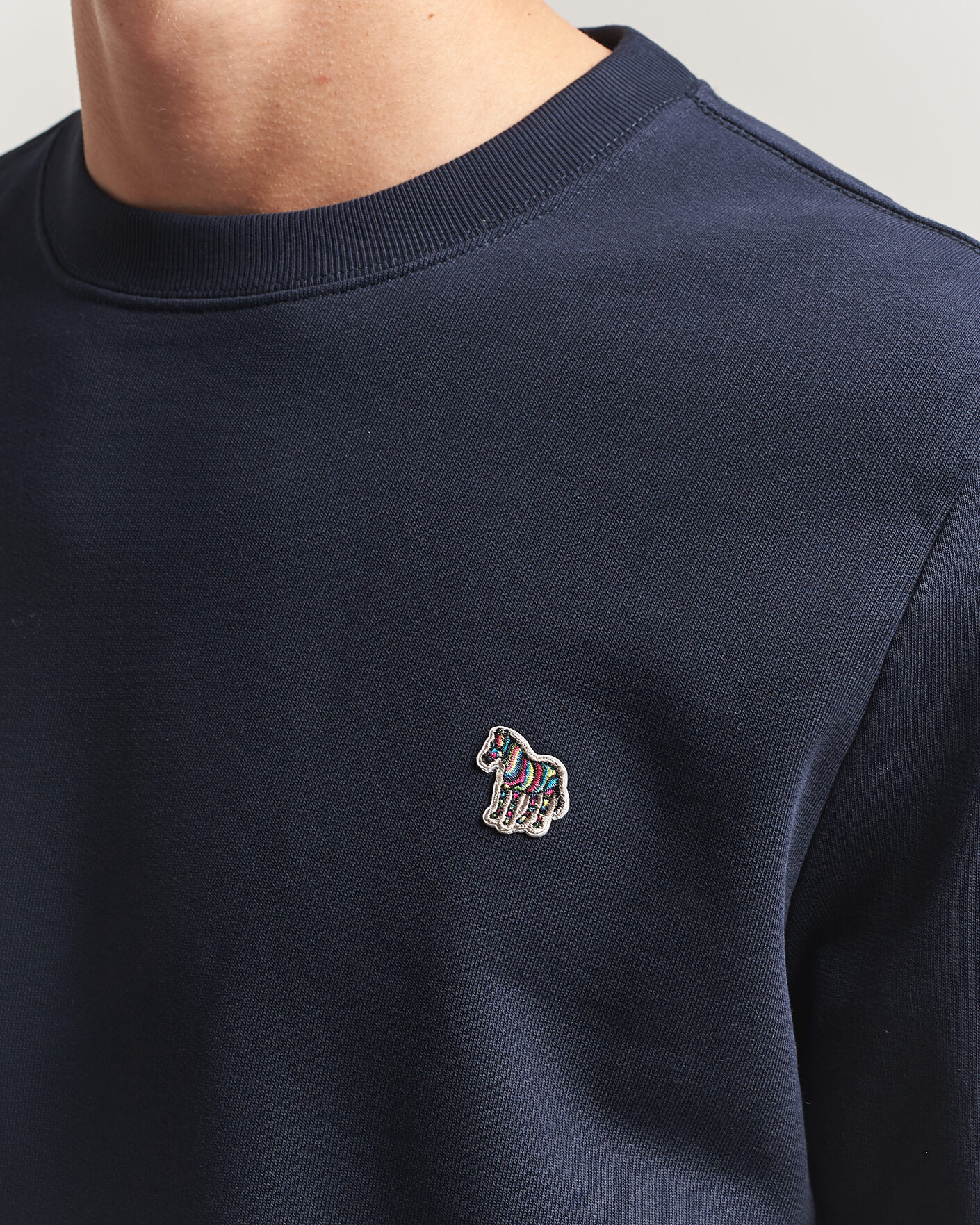Herren | Pullover | PS Paul Smith | Zebra Organic Cotton Sweatshirt Navy