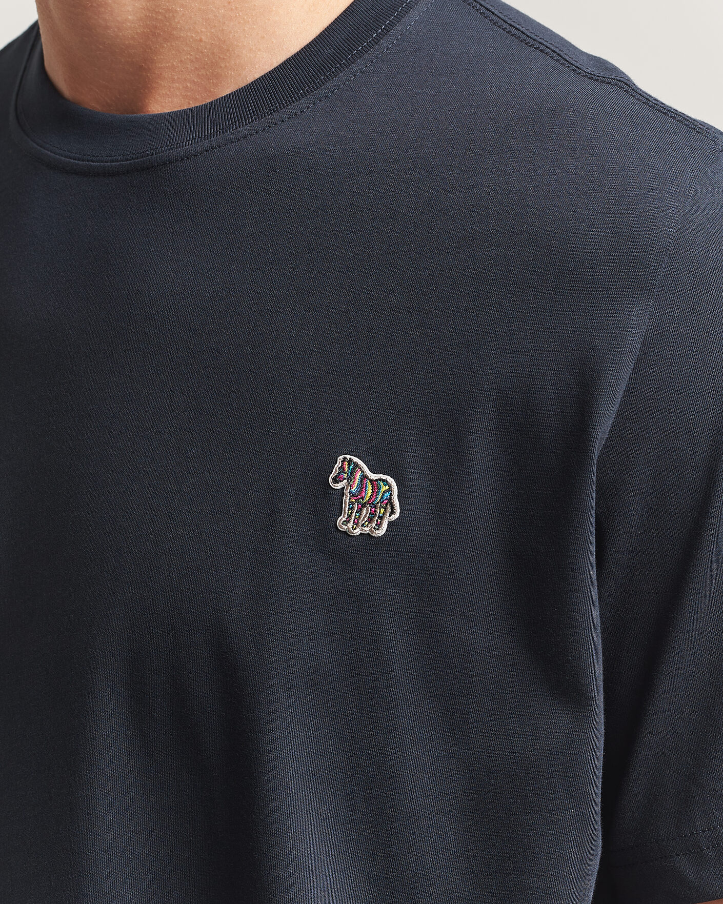 Herren | T-Shirts | PS Paul Smith | Organic Cotton Zebra T-Shirt Navy
