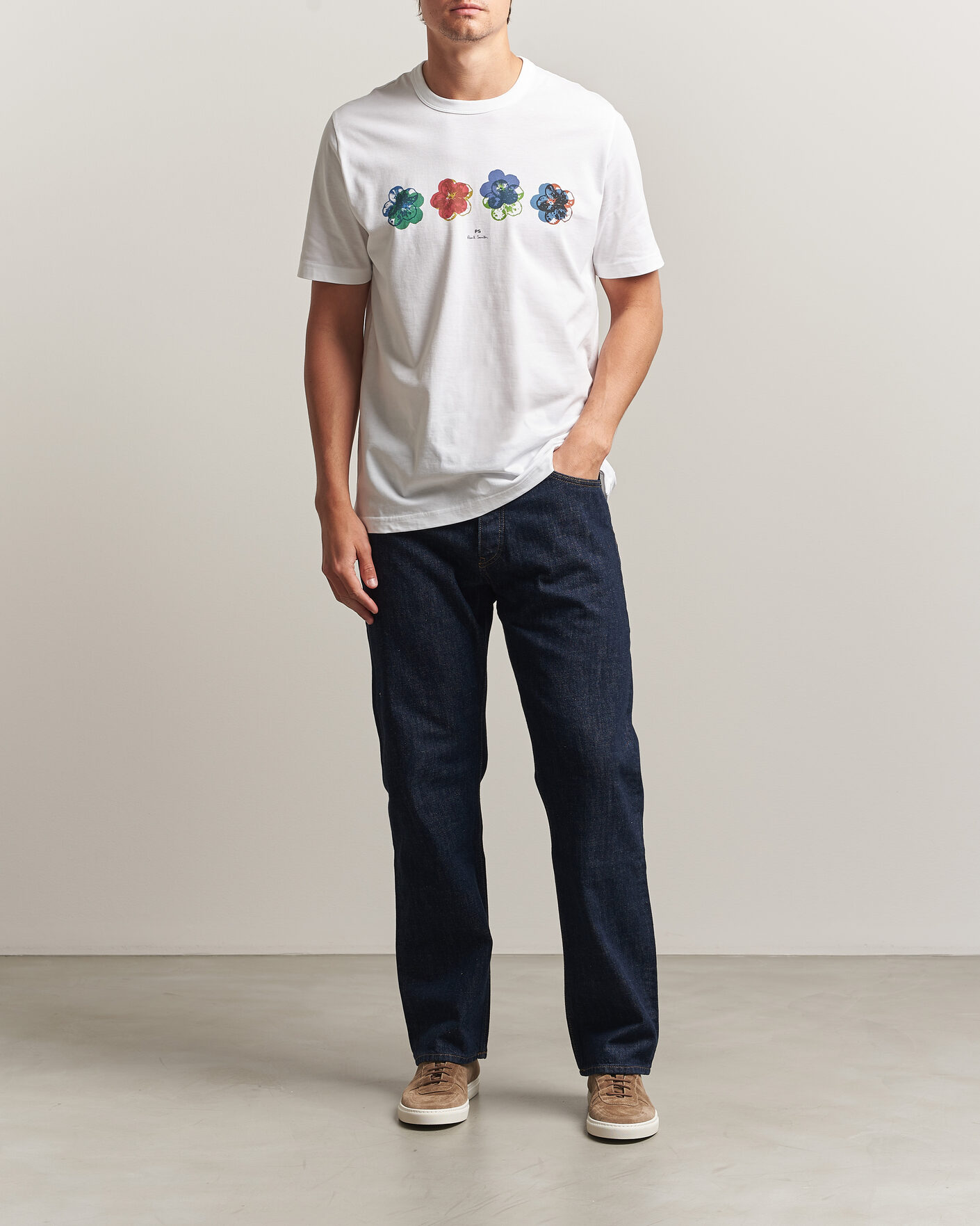 Herren | T-Shirts | PS Paul Smith | Flower Crew Neck T-Shirt White