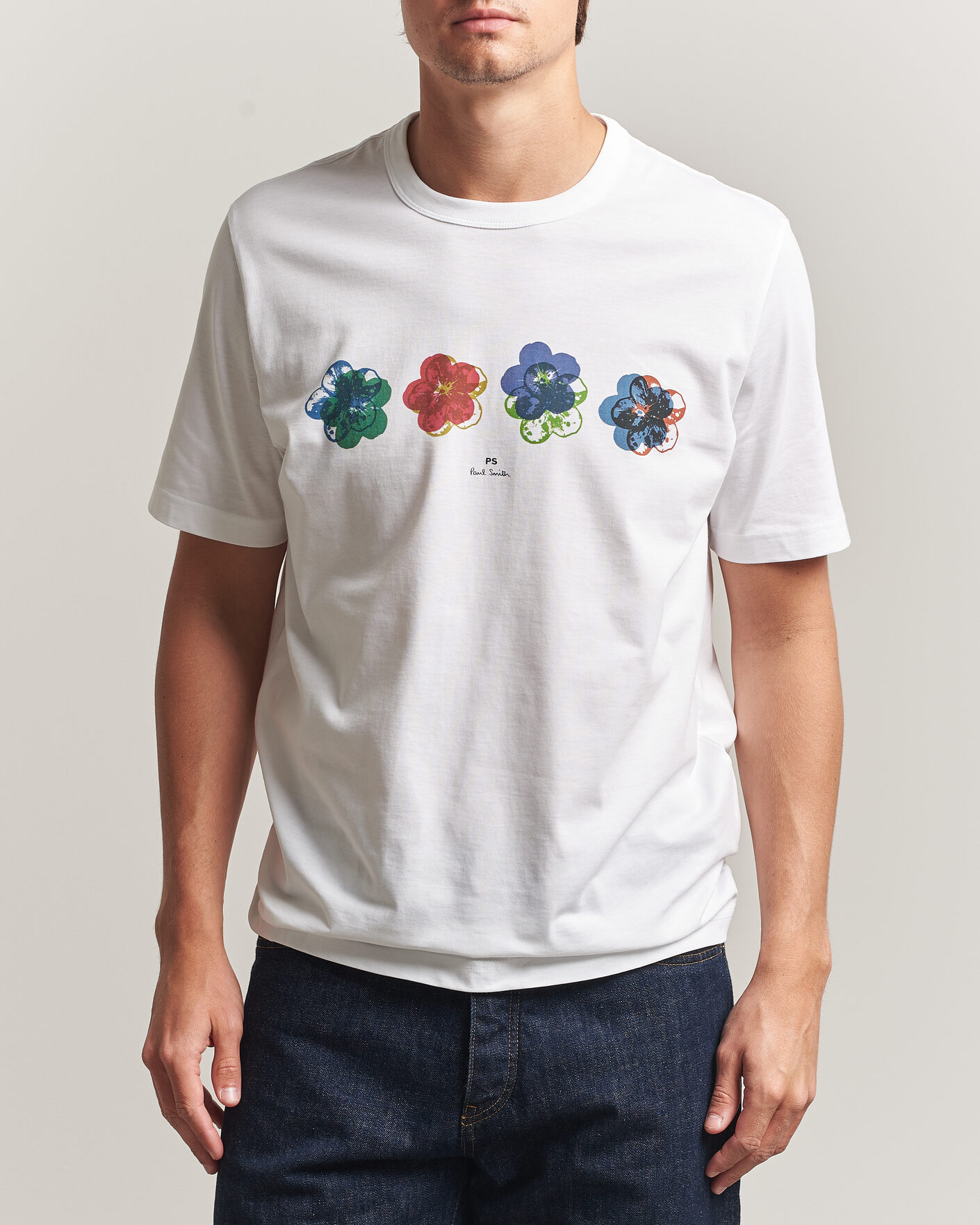 Herren | T-Shirts | PS Paul Smith | Flower Crew Neck T-Shirt White