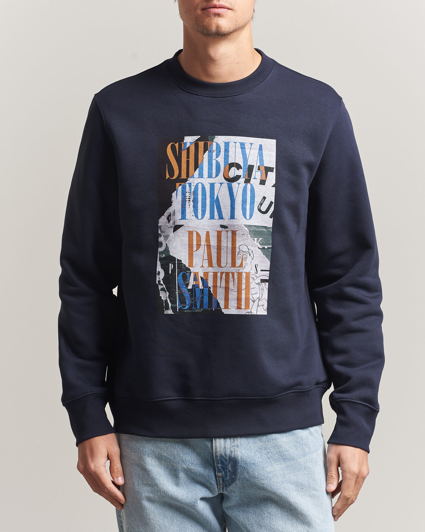 Herren | Pullover | PS Paul Smith | Shibuya Tokya Crew Neck Sweatshirt Navy