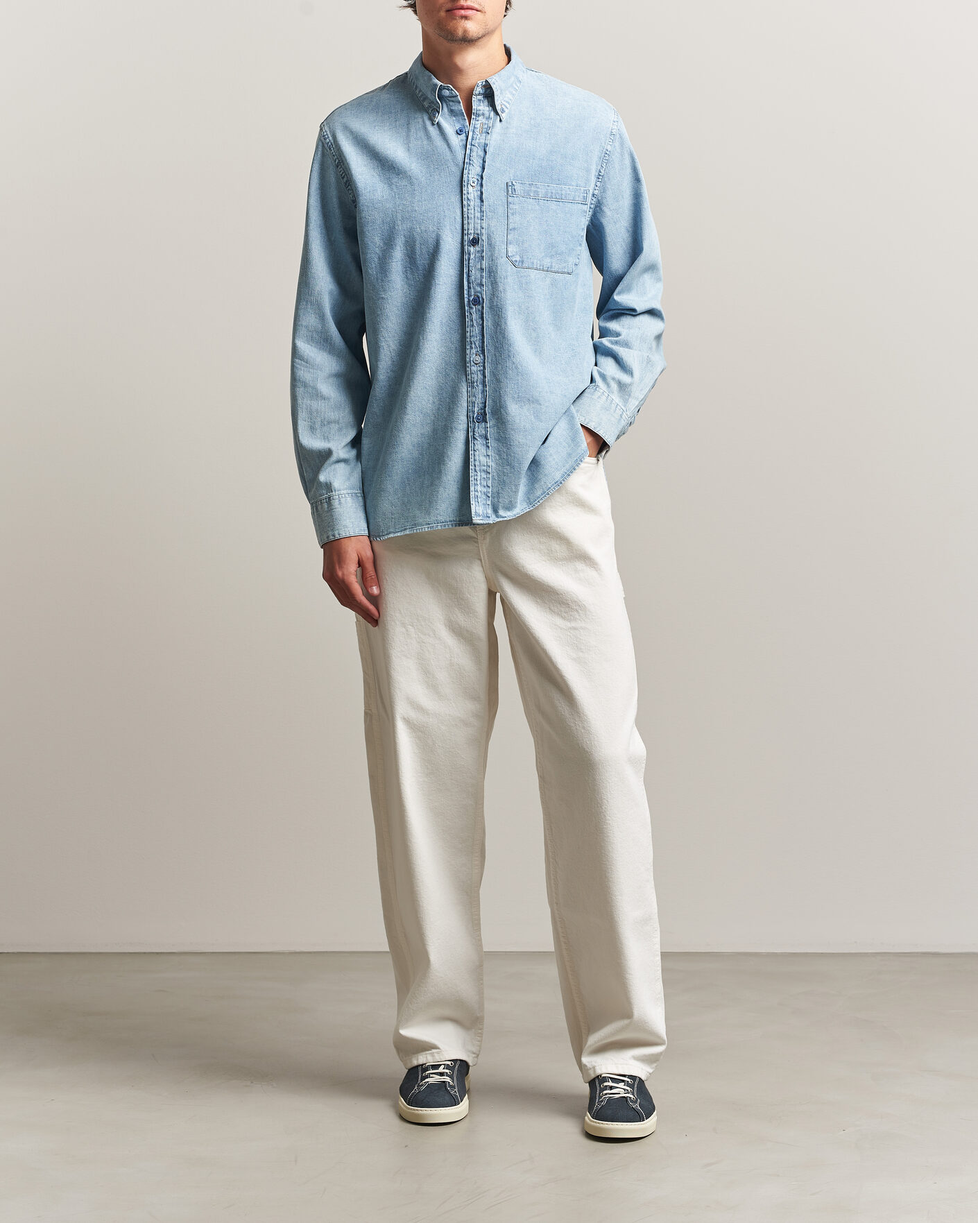 Herren | Hemden | PS Paul Smith | Casual Fit Denim Shirt Light Blue