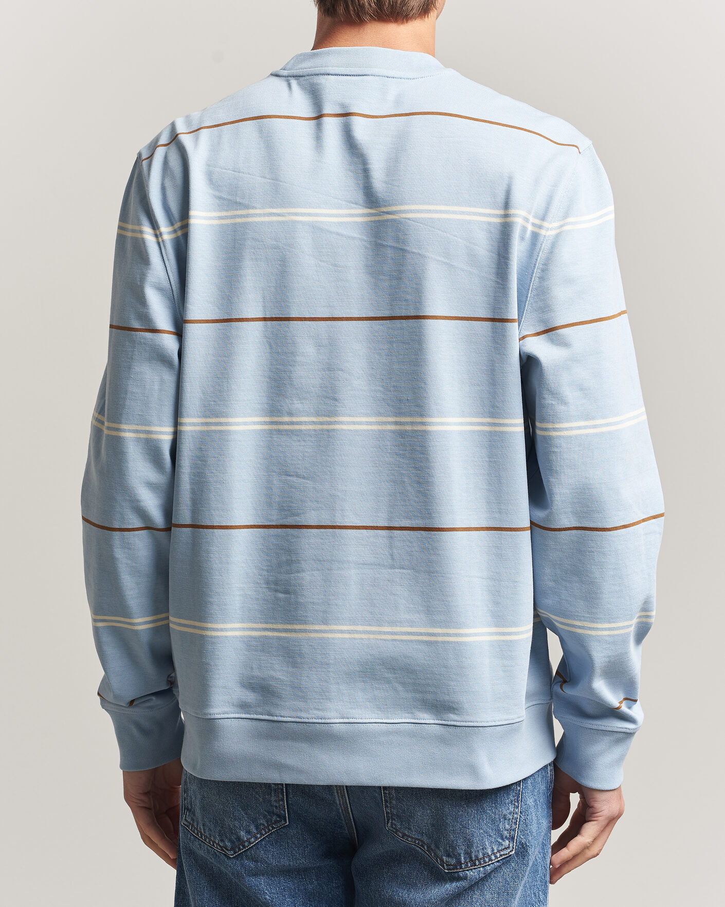 Herren | Pullover | PS Paul Smith | Cotton Striped Sweater Light Blue