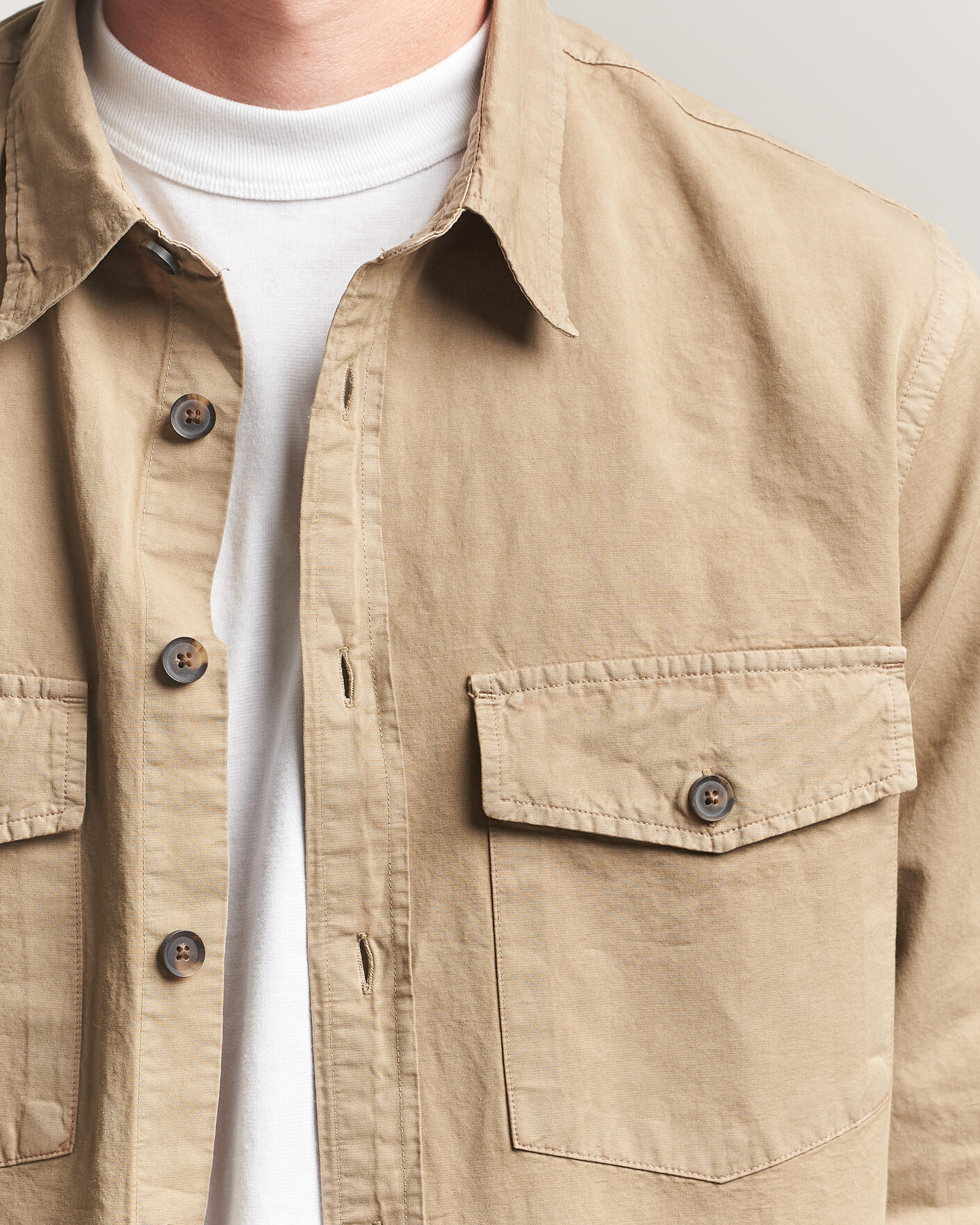 Herren | Hemden | PS Paul Smith | Casual Fit Cotton Overshirt Beige