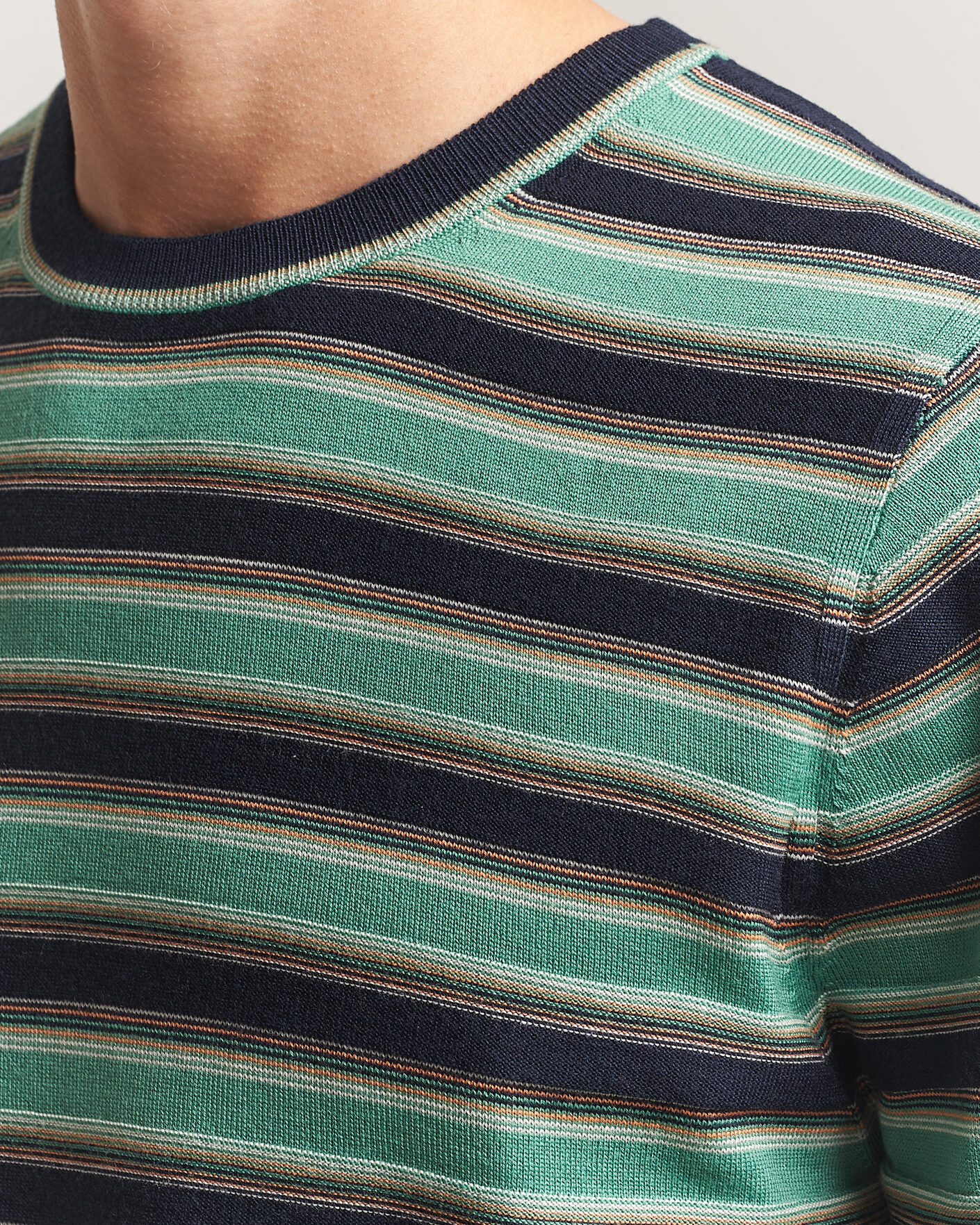 Herren | Pullover | PS Paul Smith | Merino Wool Knitted Striped Sweater Green