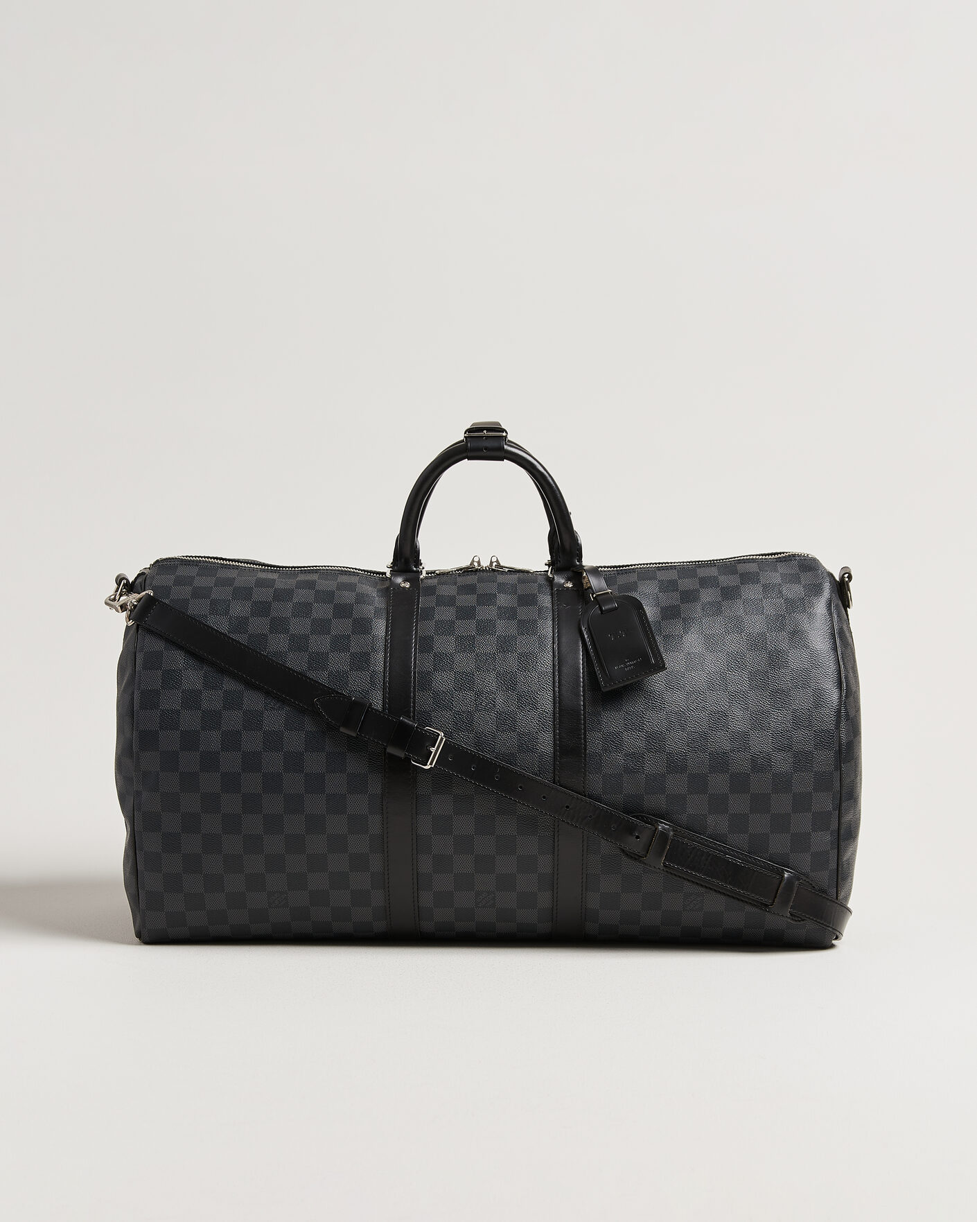 Herren | Pre-Owned & Vintage Bags | Louis Vuitton Pre-Owned | Keepall 55 Bandouliére Damier Graphite