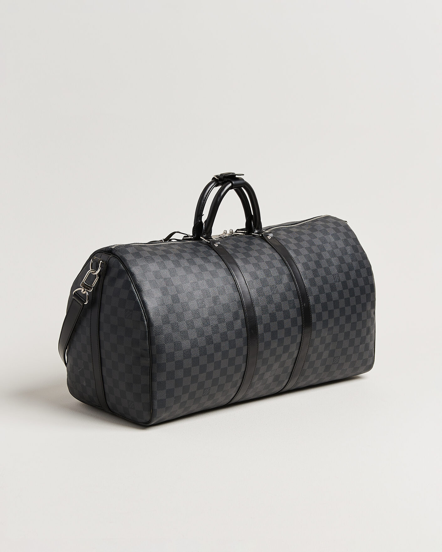 Herren | Pre-Owned & Vintage Bags | Louis Vuitton Pre-Owned | Keepall 55 Bandouliére Damier Graphite