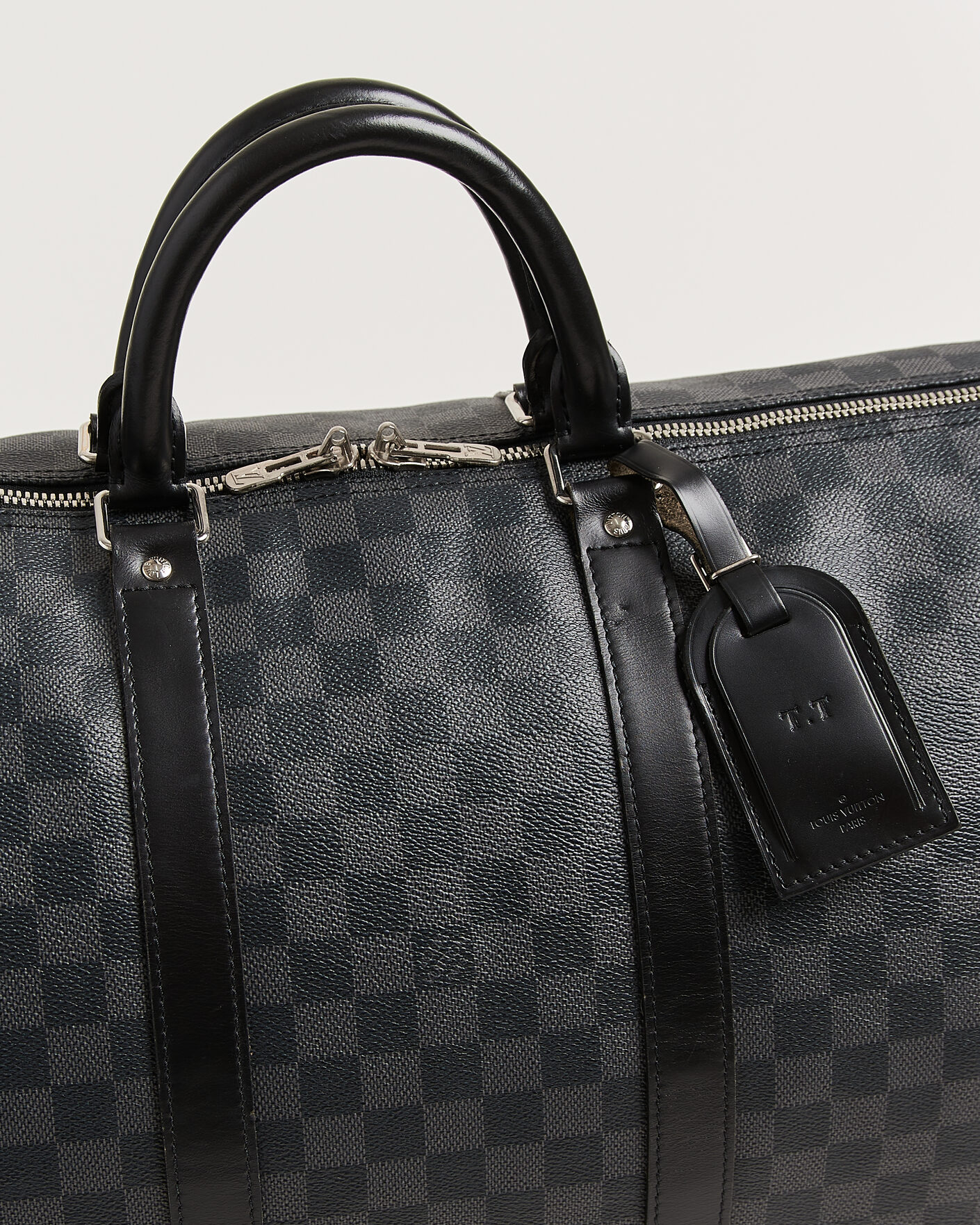 Herren | Pre-Owned & Vintage Bags | Louis Vuitton Pre-Owned | Keepall 55 Bandouliére Damier Graphite
