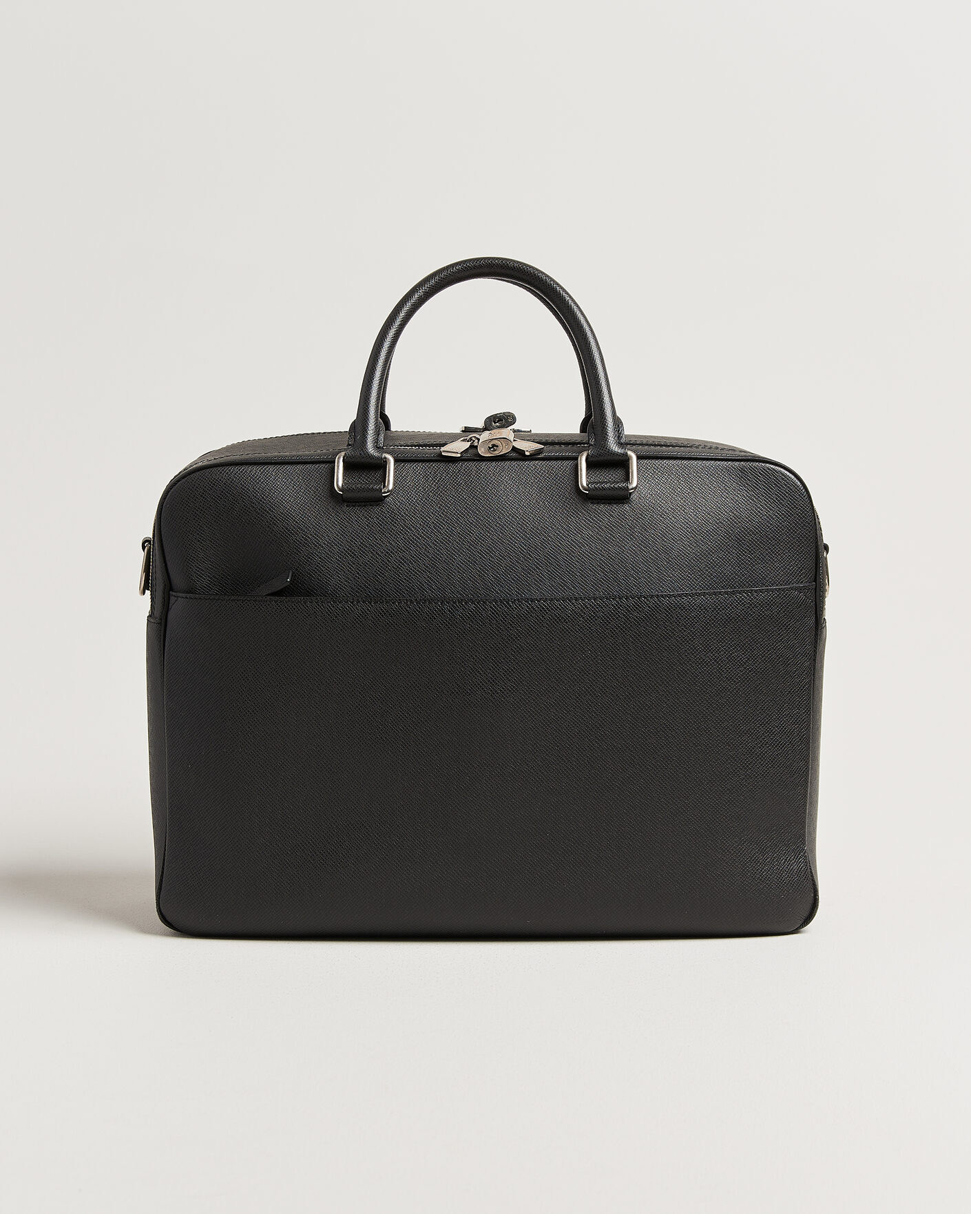 Herren | Pre-Owned & Vintage Bags | Louis Vuitton Pre-Owned | Overnight Bag Taiga Leather Black