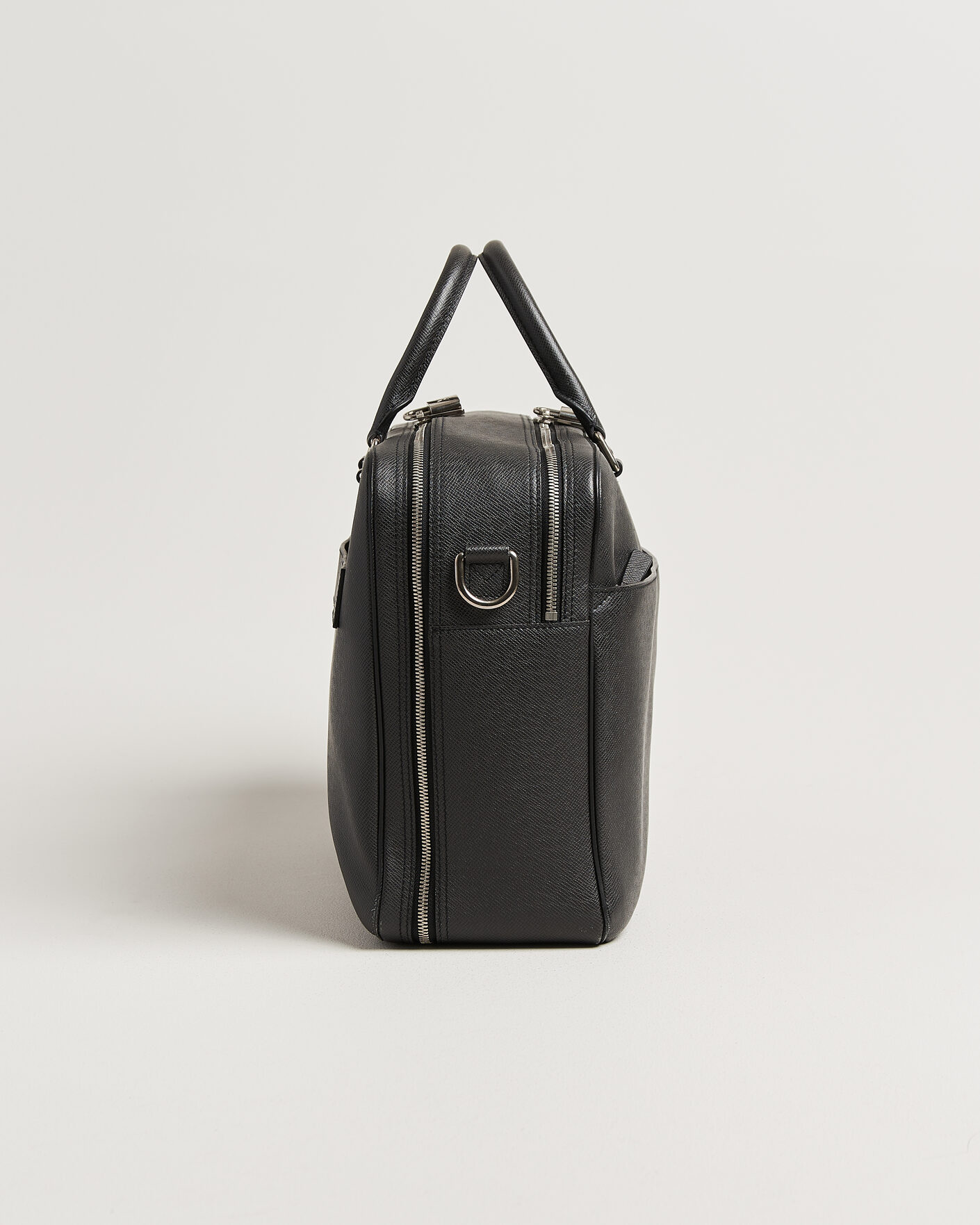 Herren | Pre-Owned & Vintage Bags | Louis Vuitton Pre-Owned | Overnight Bag Taiga Leather Black