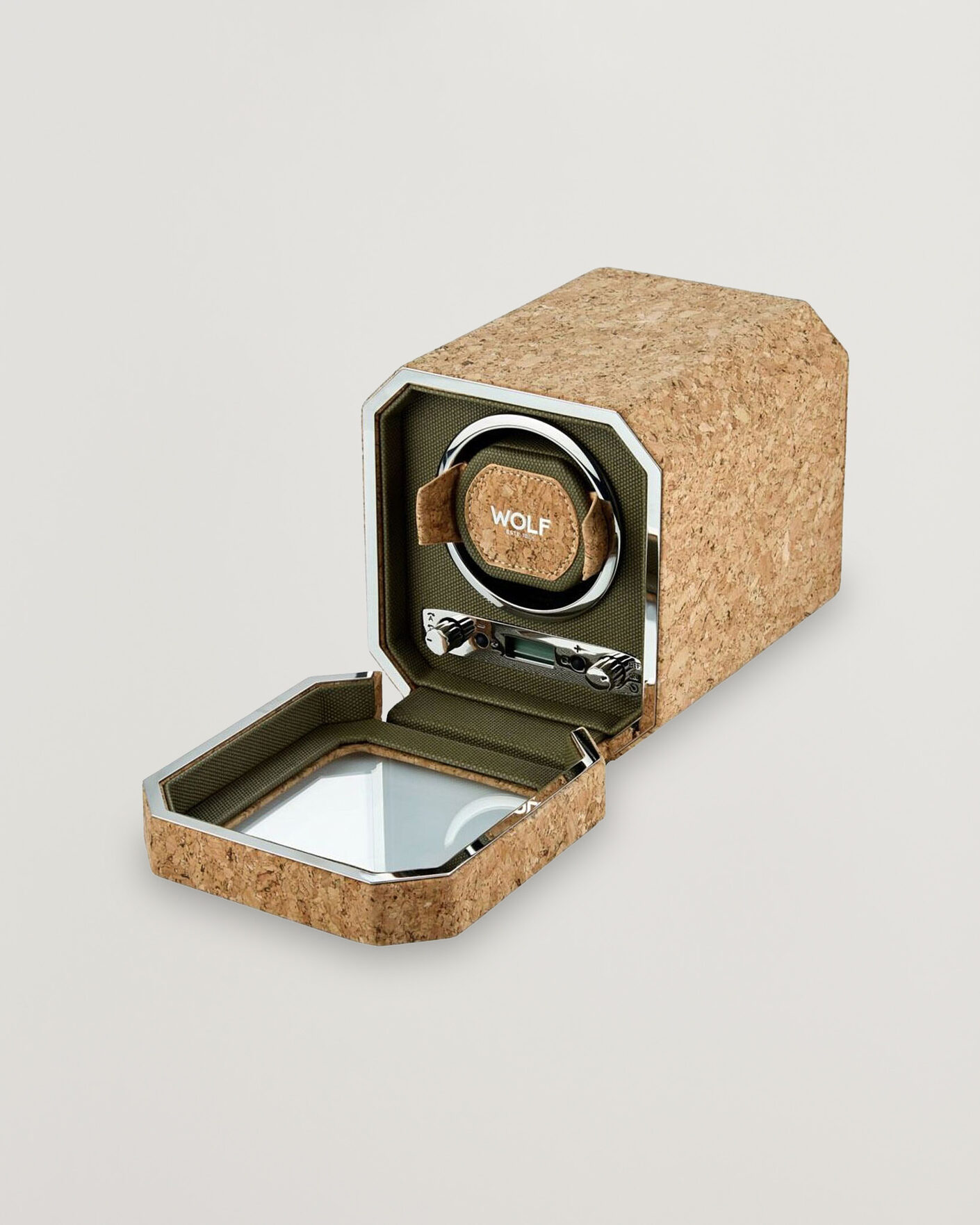 Herren | Uhren- und Schmuckkasten | WOLF | Cortica Single Watch Winder Cork