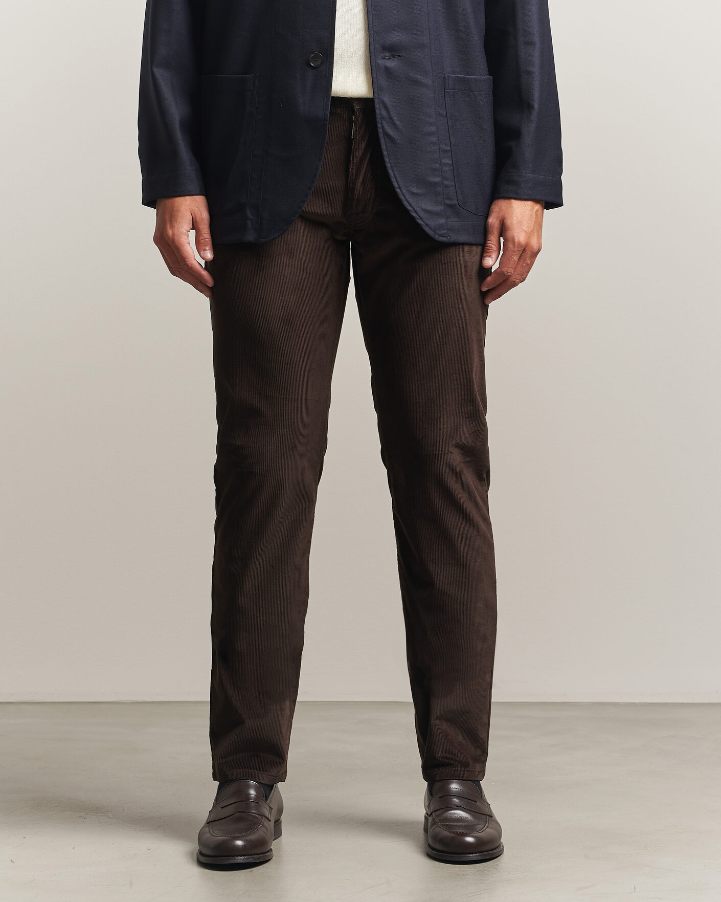 Herren | Hosen | Brioni | 5-Pocket Corduroy Pants Dark Brown