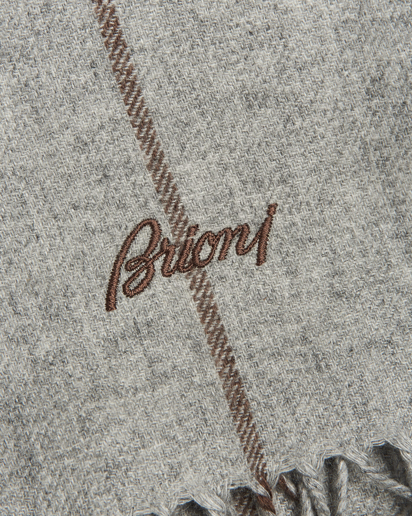 Herren | Schals | Brioni | Cashmere Scarf Grey Check