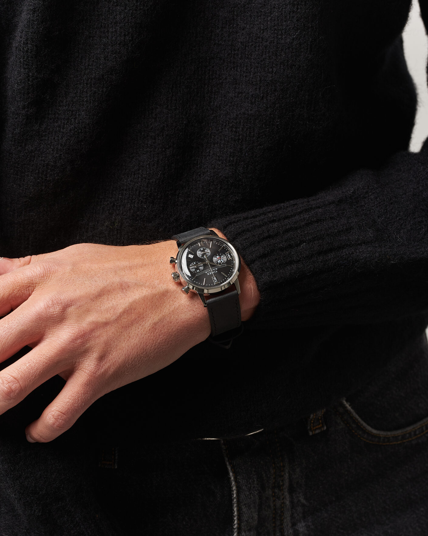 Herren | Timex Timex x Peanuts Chrono Cool Joe Leather 40mm Black Dial | Timex | x Peanuts Chrono Cool Joe Leather 40mm Black Dial