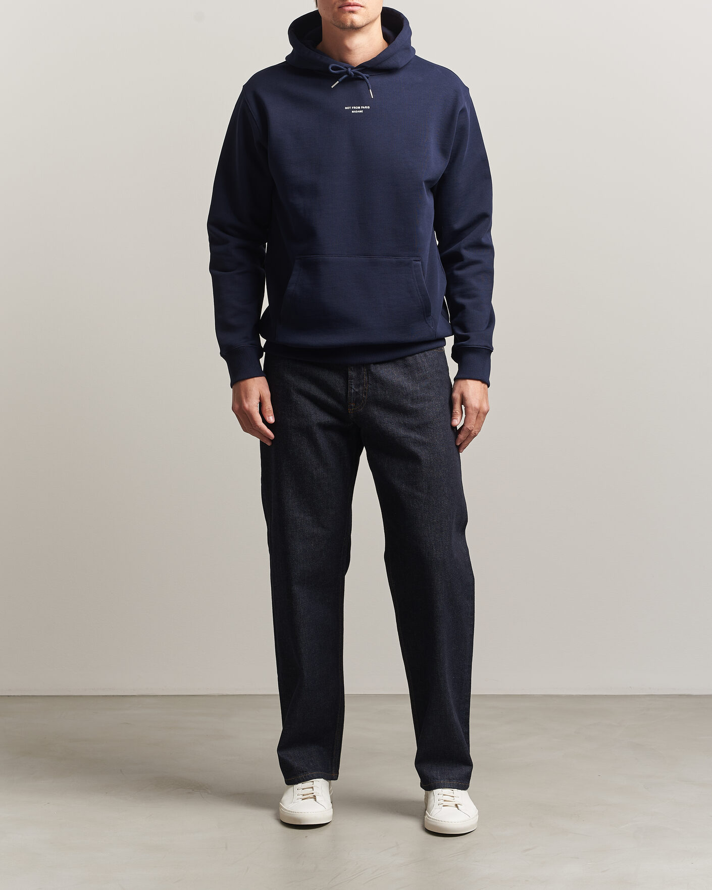 Herren | Pullover | Drôle de Monsieur | Classic Slogan Hoodie Navy