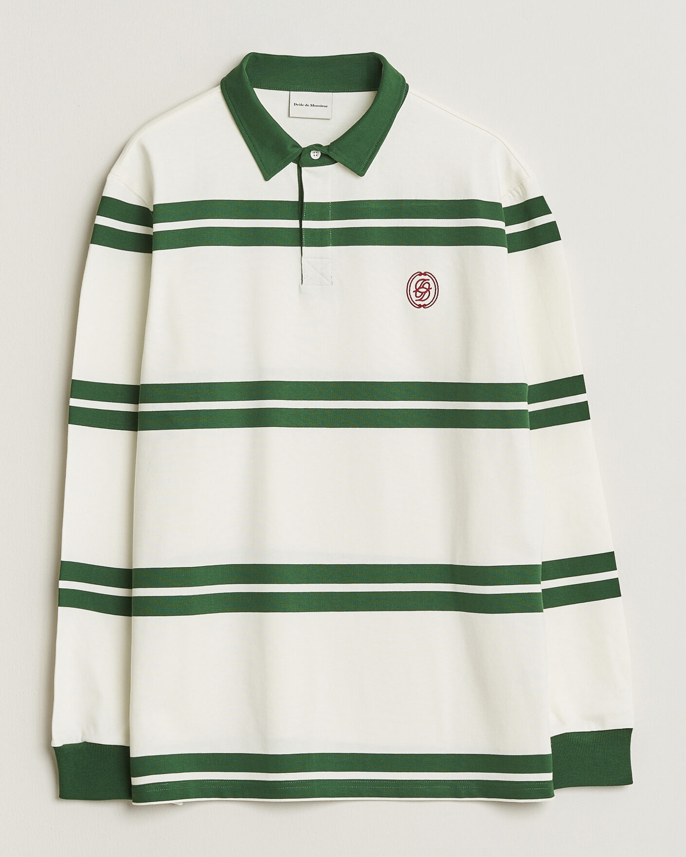 Herren | Pullover | Drôle de Monsieur | Ornament Striped Rugger Water Green