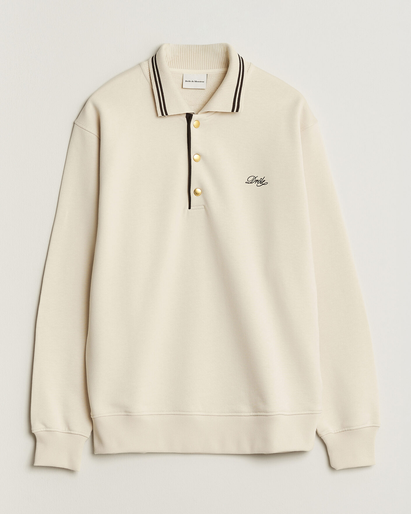 Herren | Pullover | Drôle de Monsieur | Tipped Rugger Light Sand