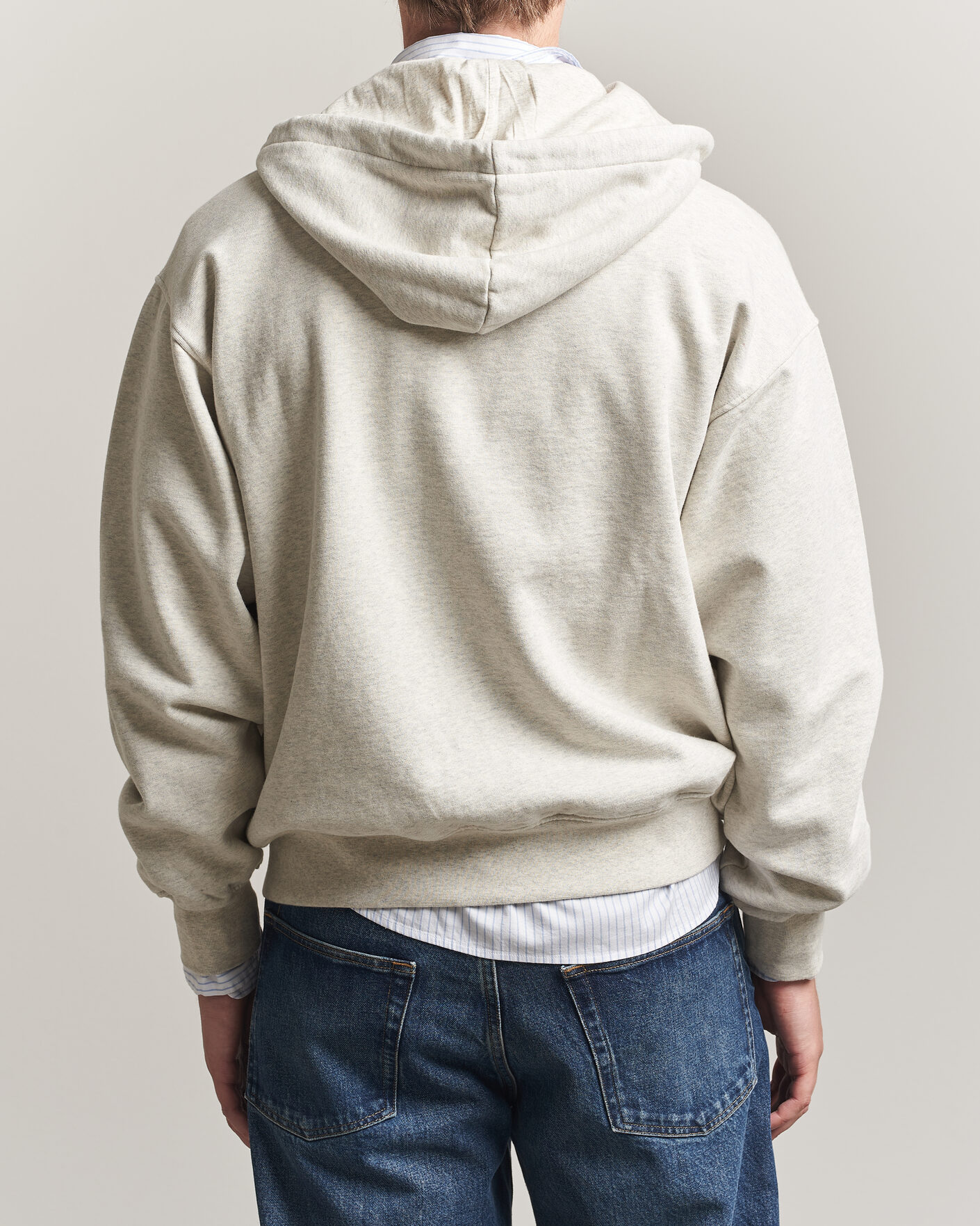 Herren | Pullover | Drôle de Monsieur | Slogan Full Zip Hoodie Grey