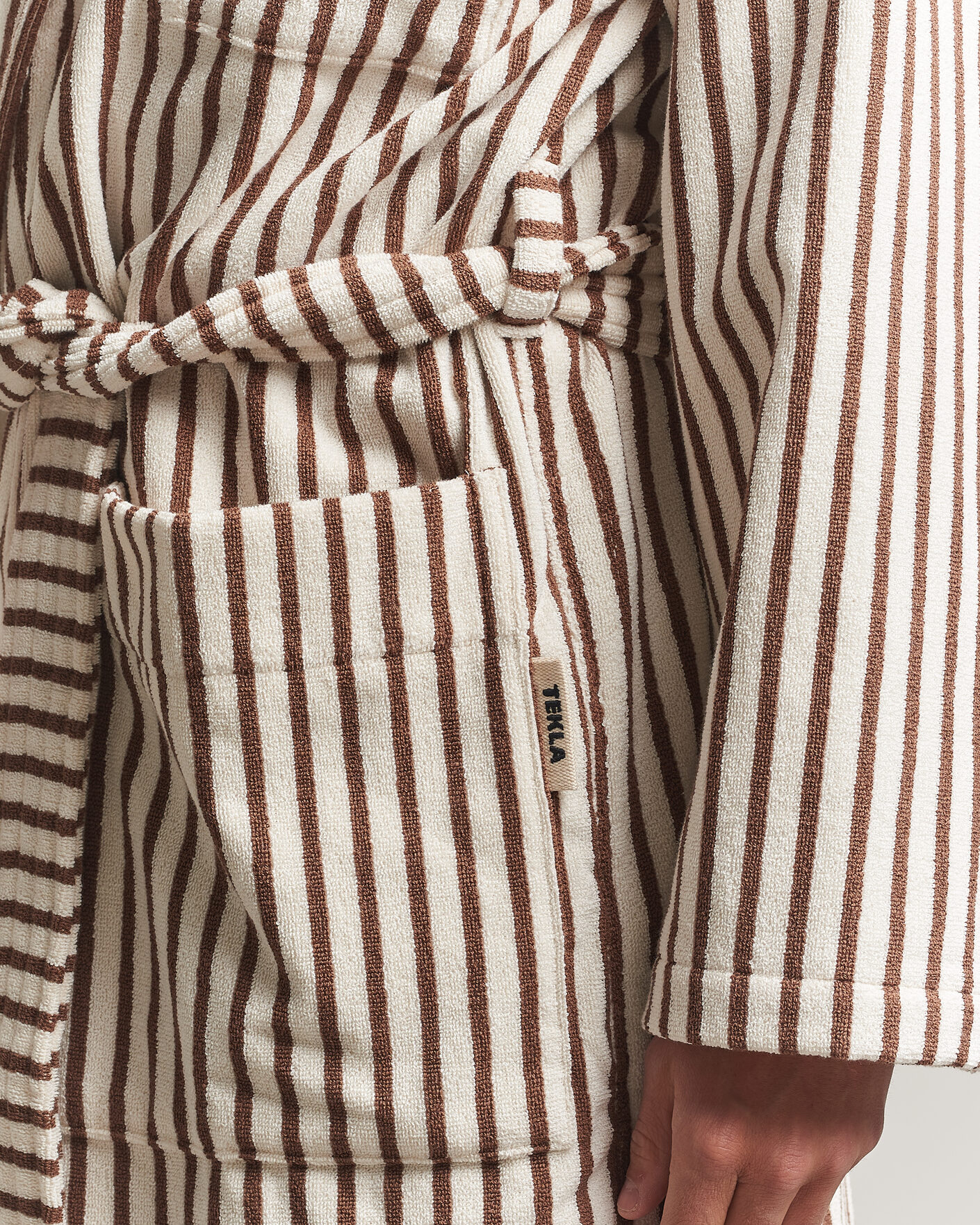 Herren | Schlafanzüge & Bademäntel | Tekla | Organic Terry Classic Bathrobe Kodiak Stripes