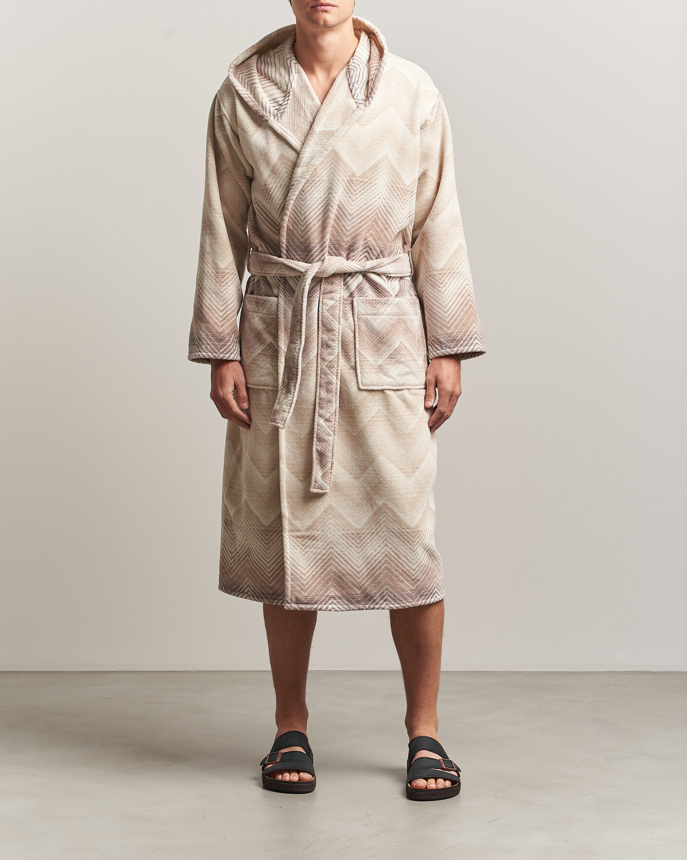 Herren | Schlafanzüge & Bademäntel | Missoni Home | Marea Hooded Bathrobe Beige