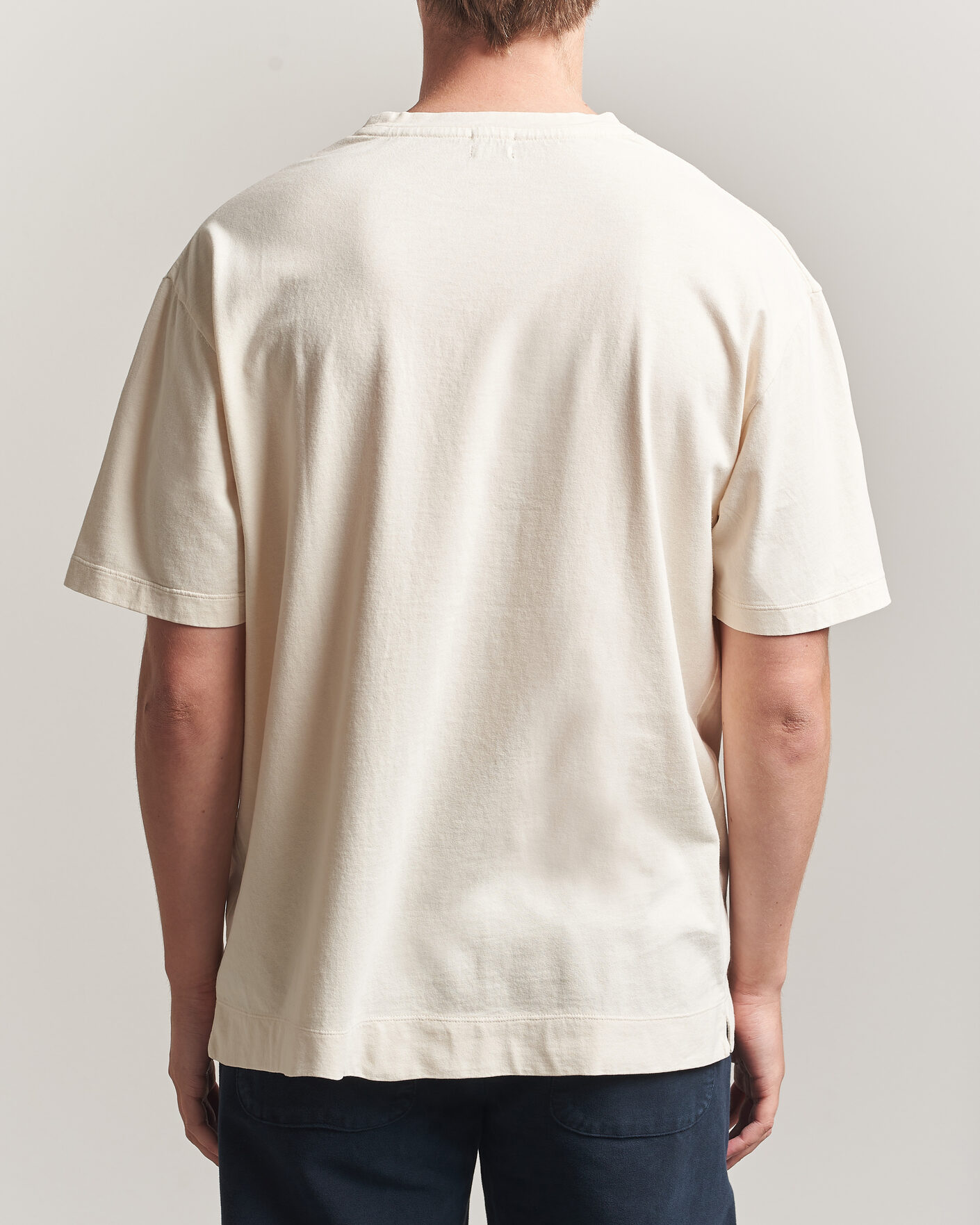 Herren | T-Shirts | Massimo Alba | Nevis Brushed Cotton T-Shirt Soft White