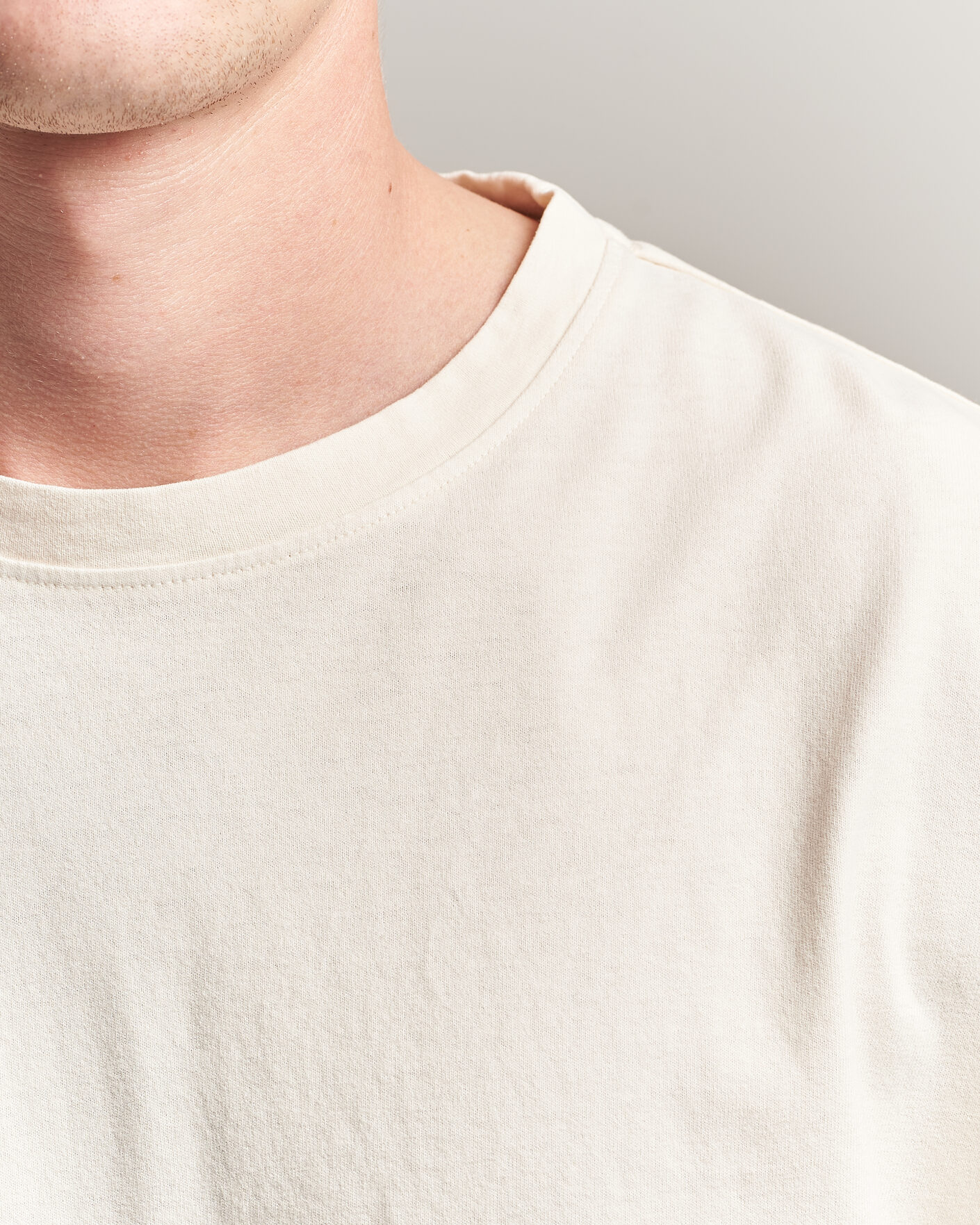 Herren | T-Shirts | Massimo Alba | Nevis Brushed Cotton T-Shirt Soft White