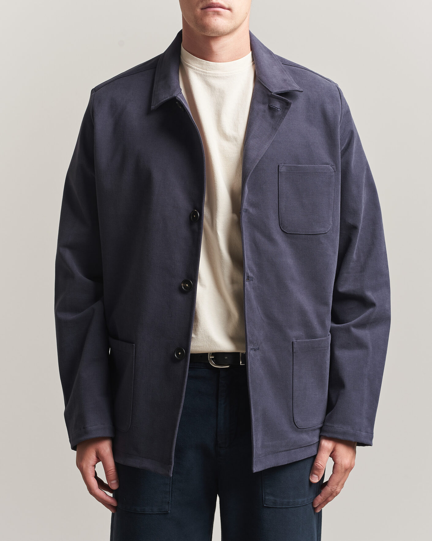 Herren | Jacken | Massimo Alba | Florida Brushed Cotton Jacket Navy