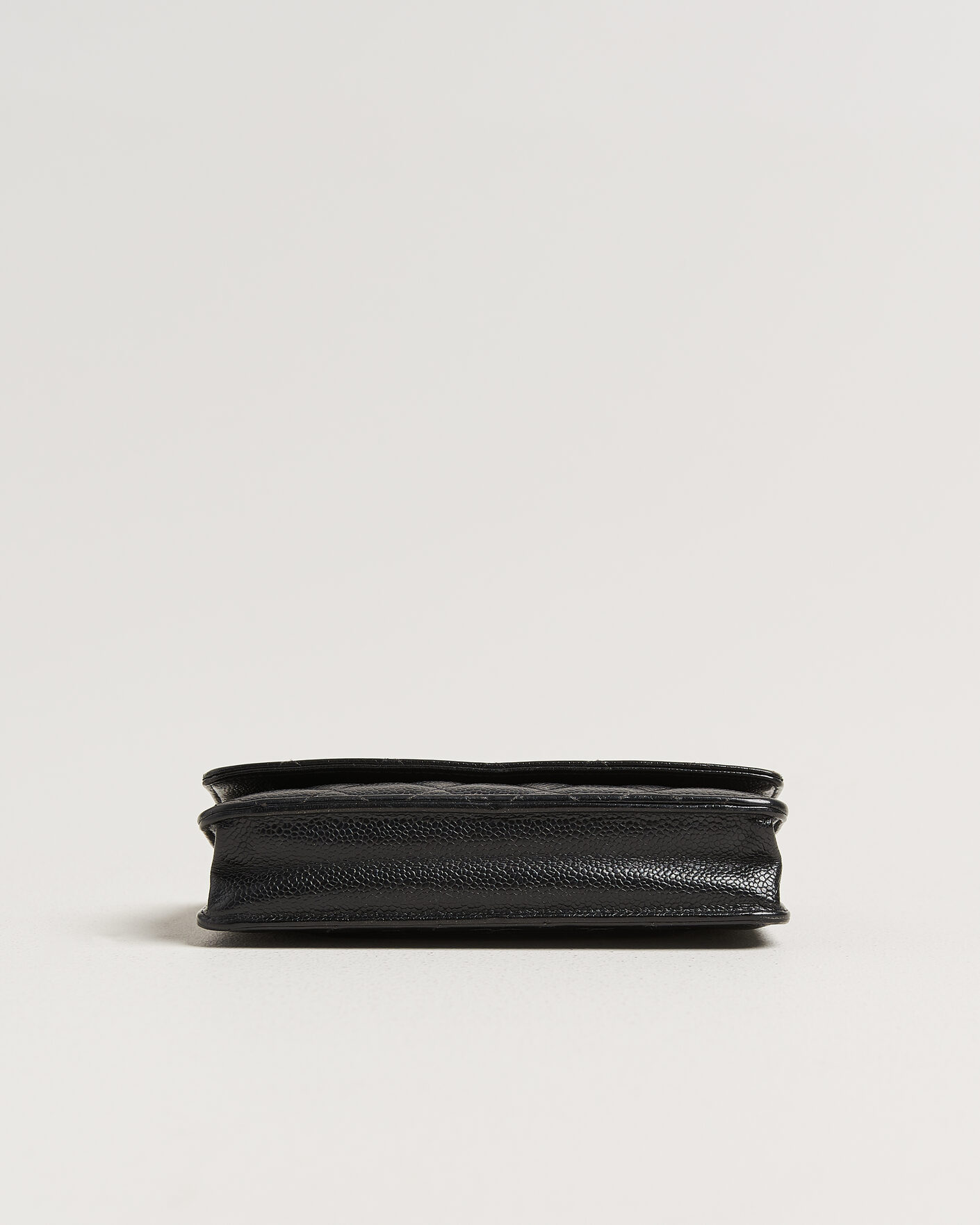Herren | Pre-Owned & Vintage Bags | Chanel Pre-Owned | Wallet On Chain Caviar Leather Black