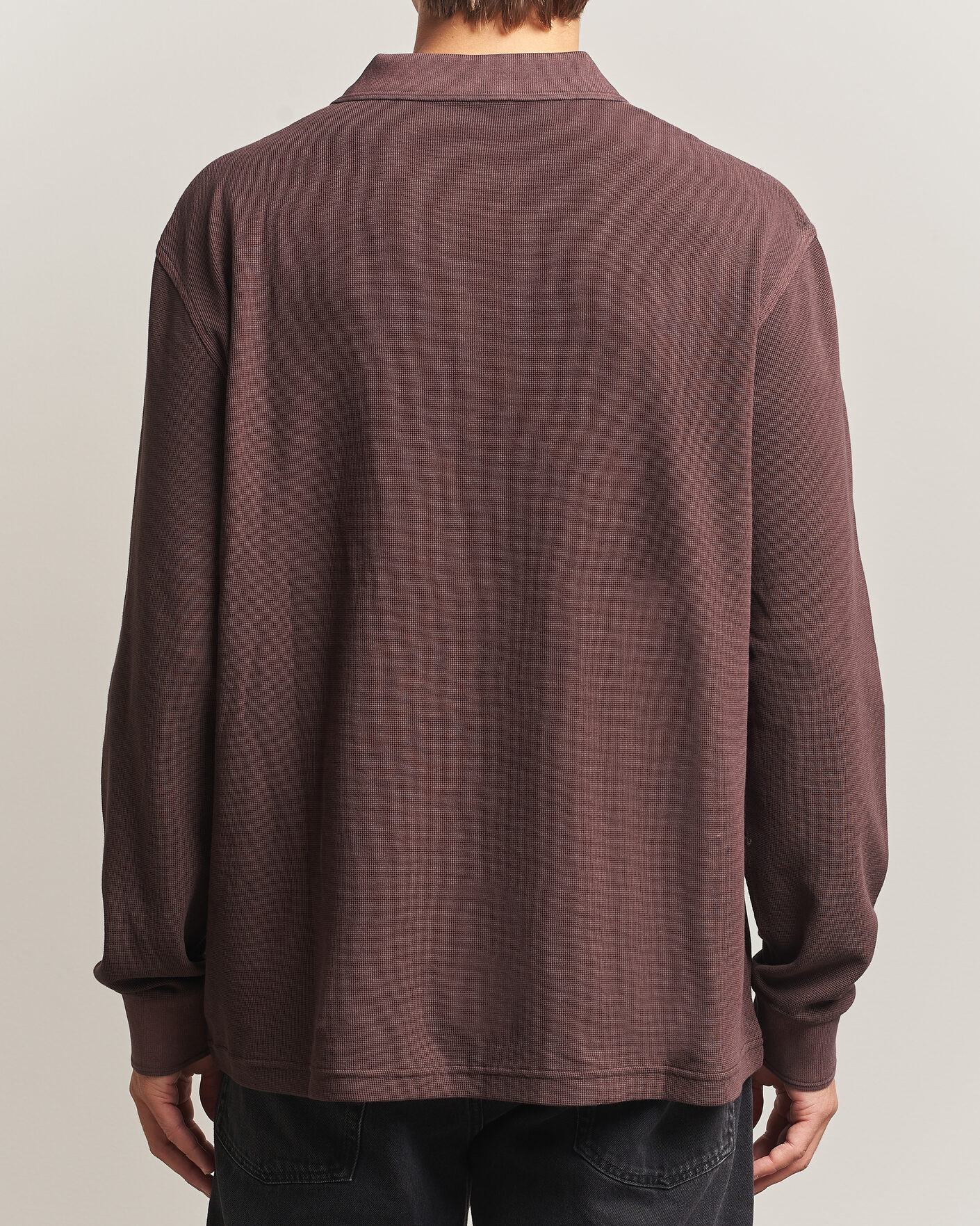 Herren | Pullover | Carhartt WIP | Long Sleeve Waffle Rugby Shirt Palisander Brown