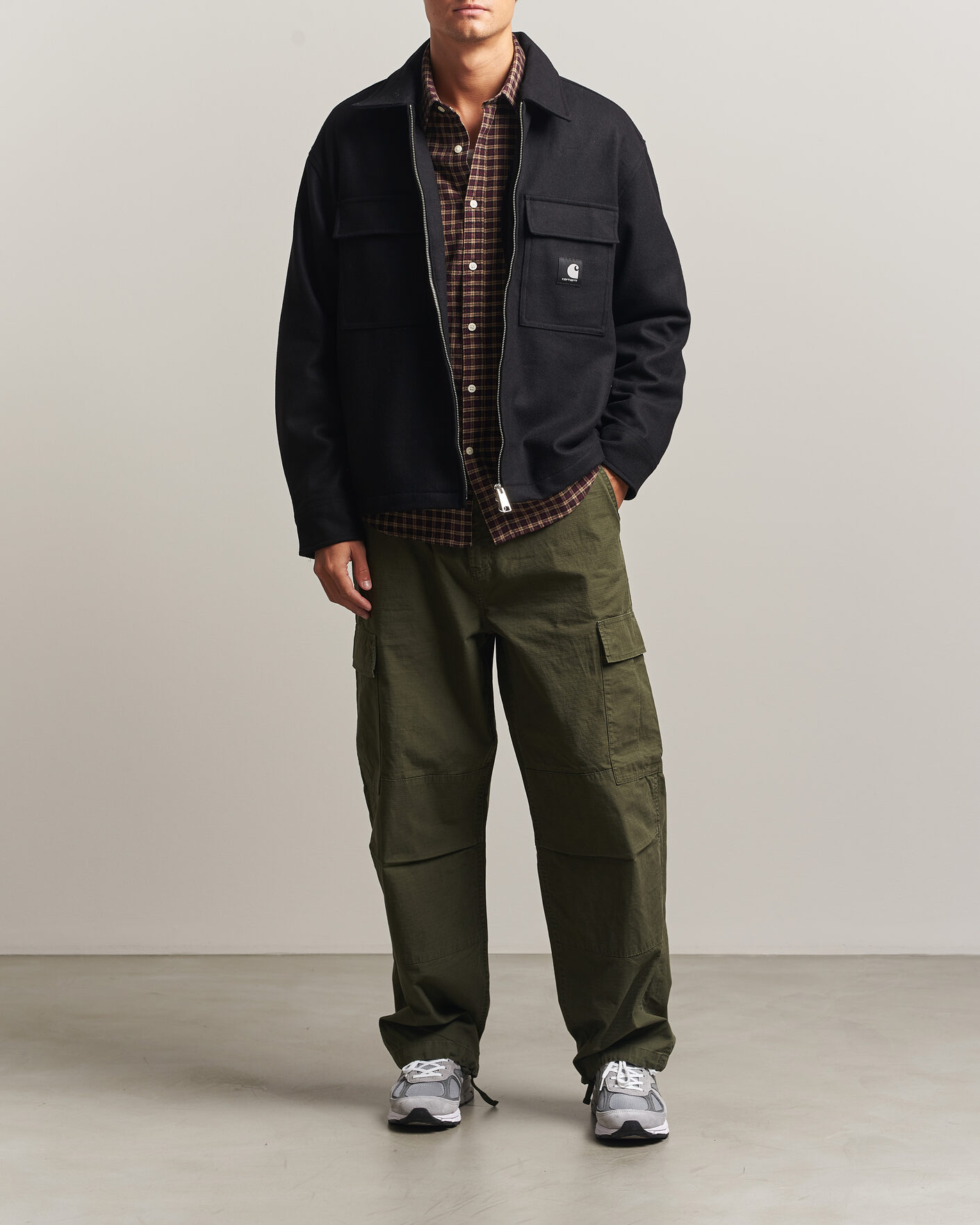 Herren | Hemden | Carhartt WIP | Atoka Wool Zip Shirt Jacket Black