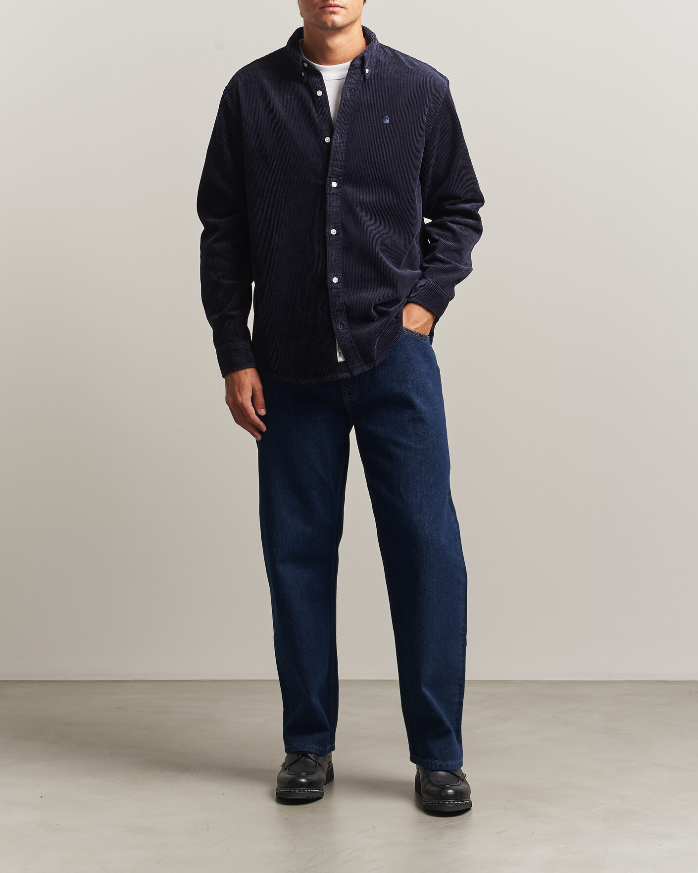 Herren | Hemden | Carhartt WIP | Madison Cord Shirt Dark Navy