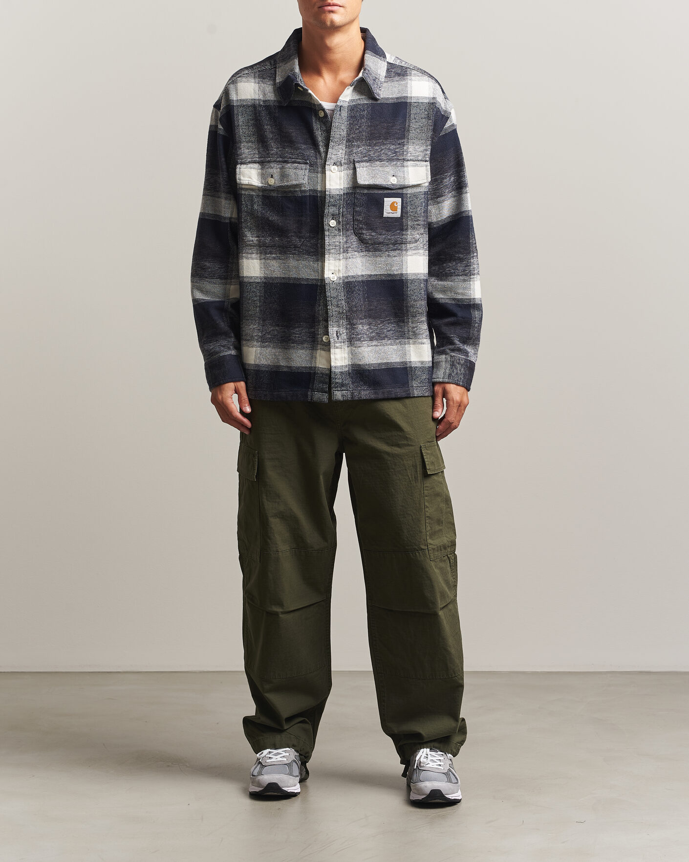 Herren | Hemden | Carhartt WIP | Esterson Checked Shirt Dark Navy