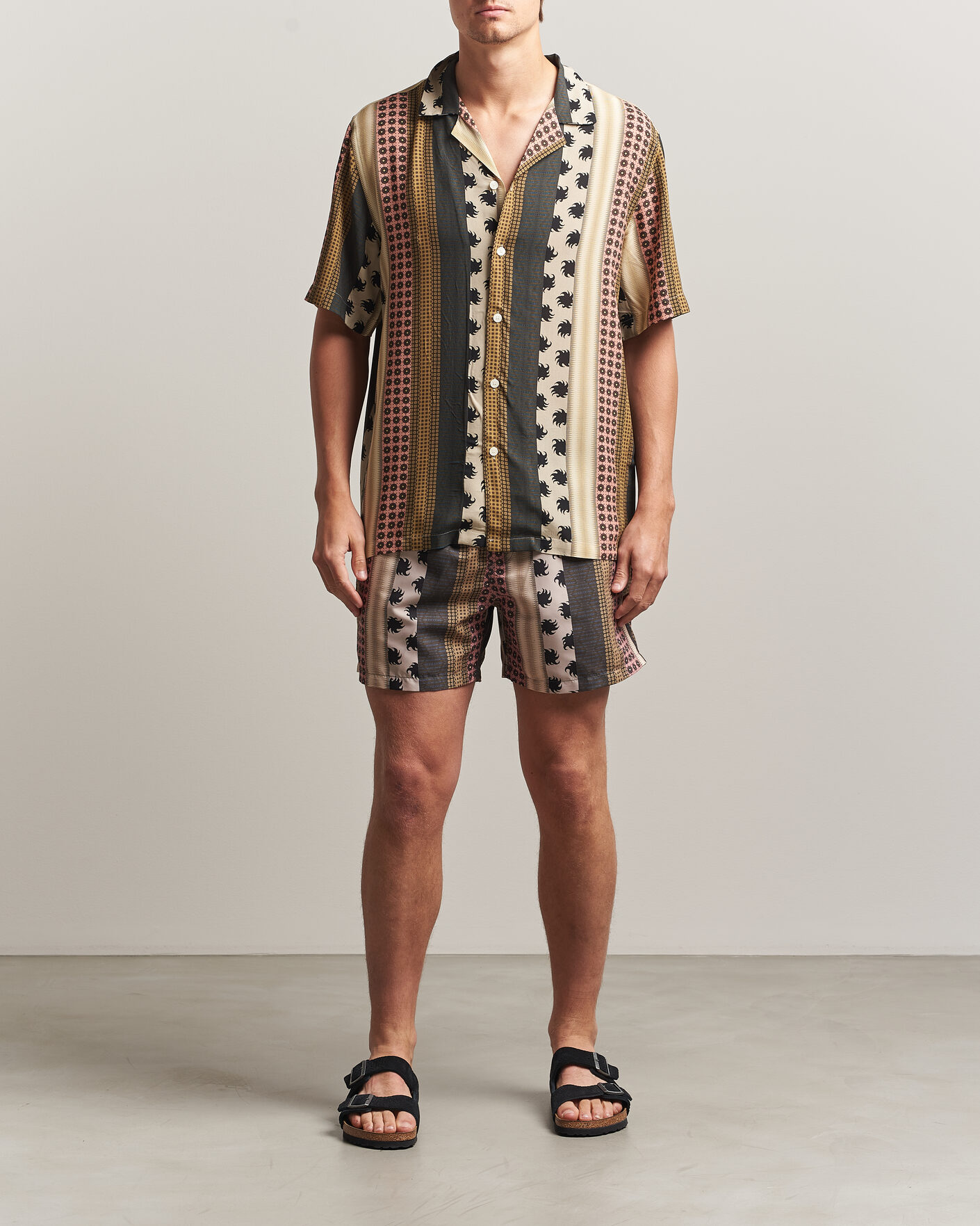 Herren | Badehosen | OAS | Granada Striped Swimshorts Multi
