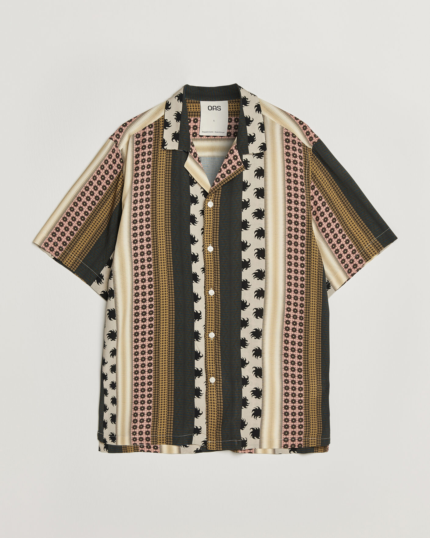 Herren | Hemden | OAS | Mixset Rocco Printed Cuba Short Sleeve Shirt Multi