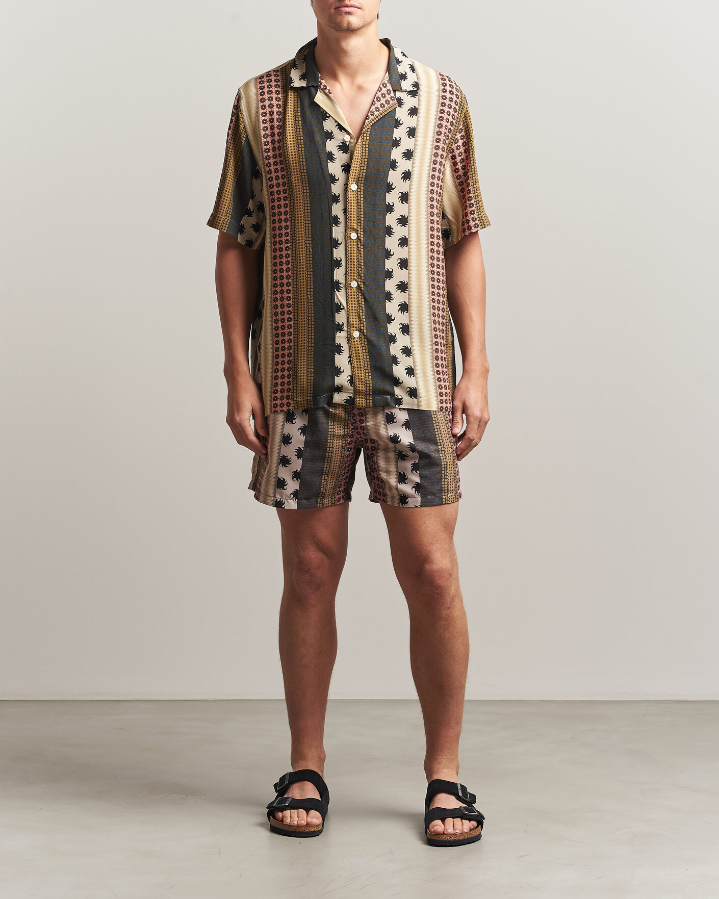 Herren | Hemden | OAS | Mixset Rocco Printed Cuba Short Sleeve Shirt Multi