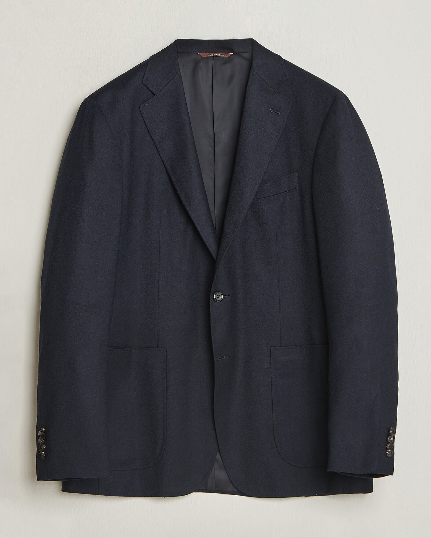 Herren | Sakkos | Canali | Kei Impeccabile Flannel Blazer Navy