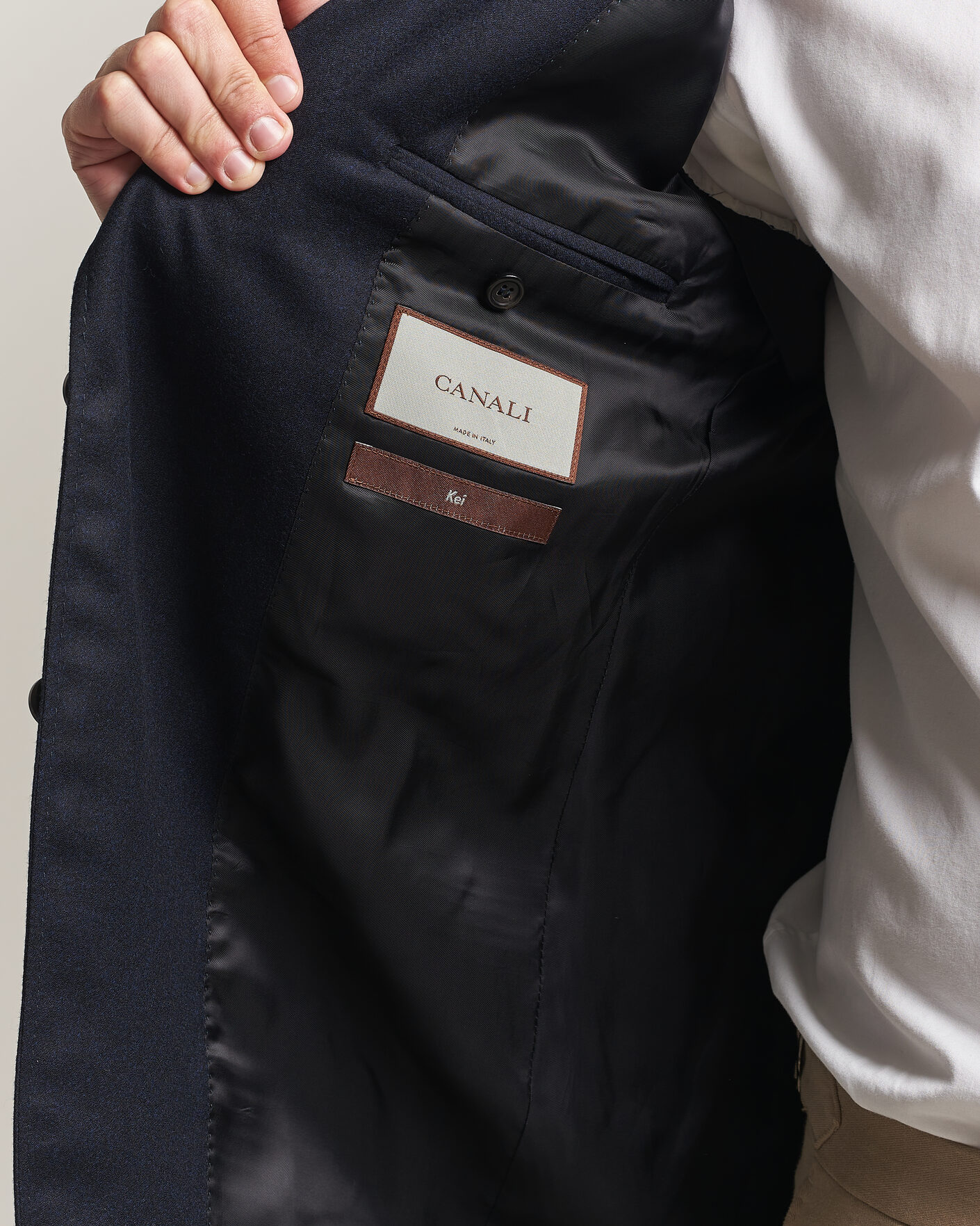 Herren | Sakkos | Canali | Kei Impeccabile Flannel Blazer Navy