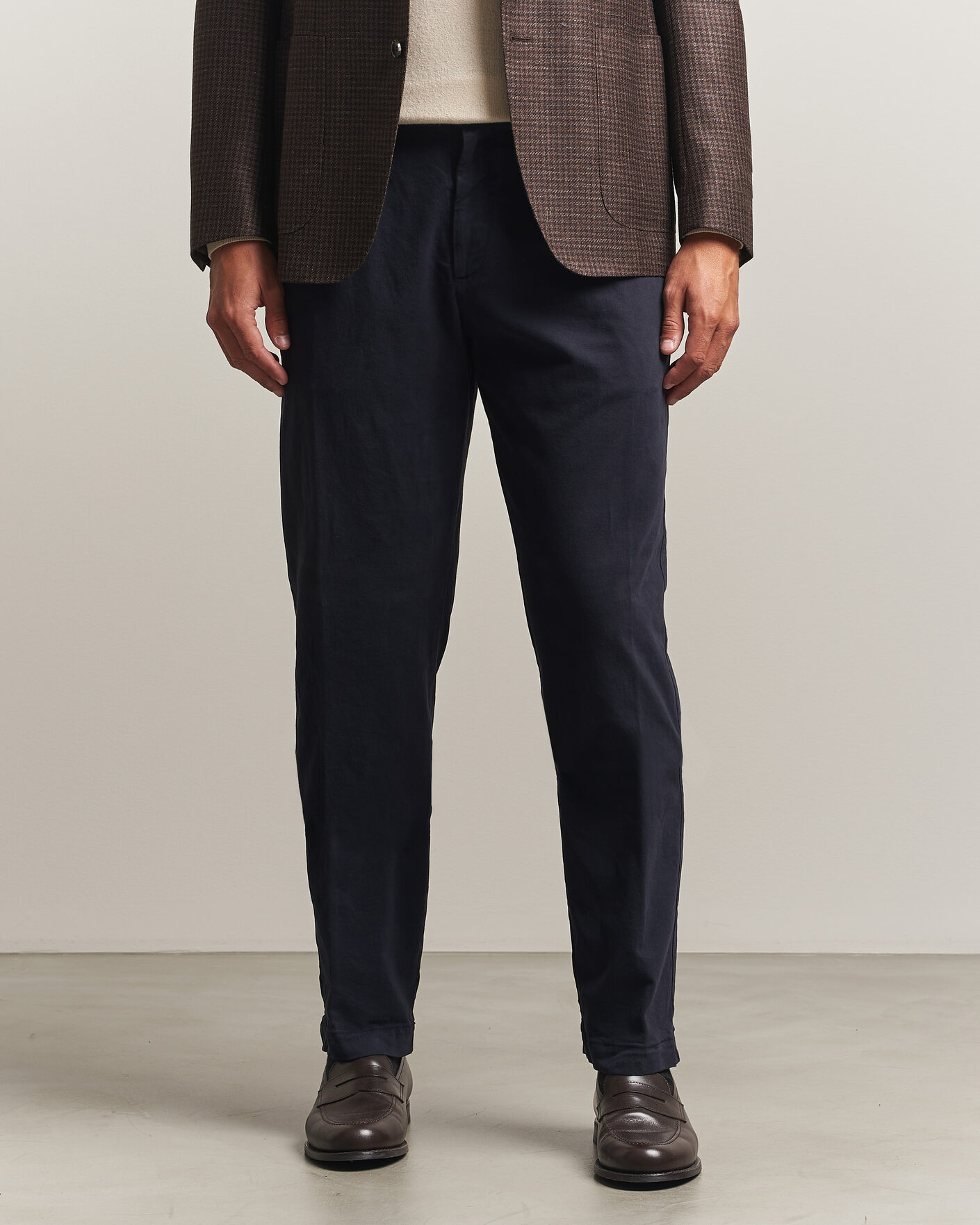 Herren | Hosen | Canali | Cotton/Cashmere Chinos Navy