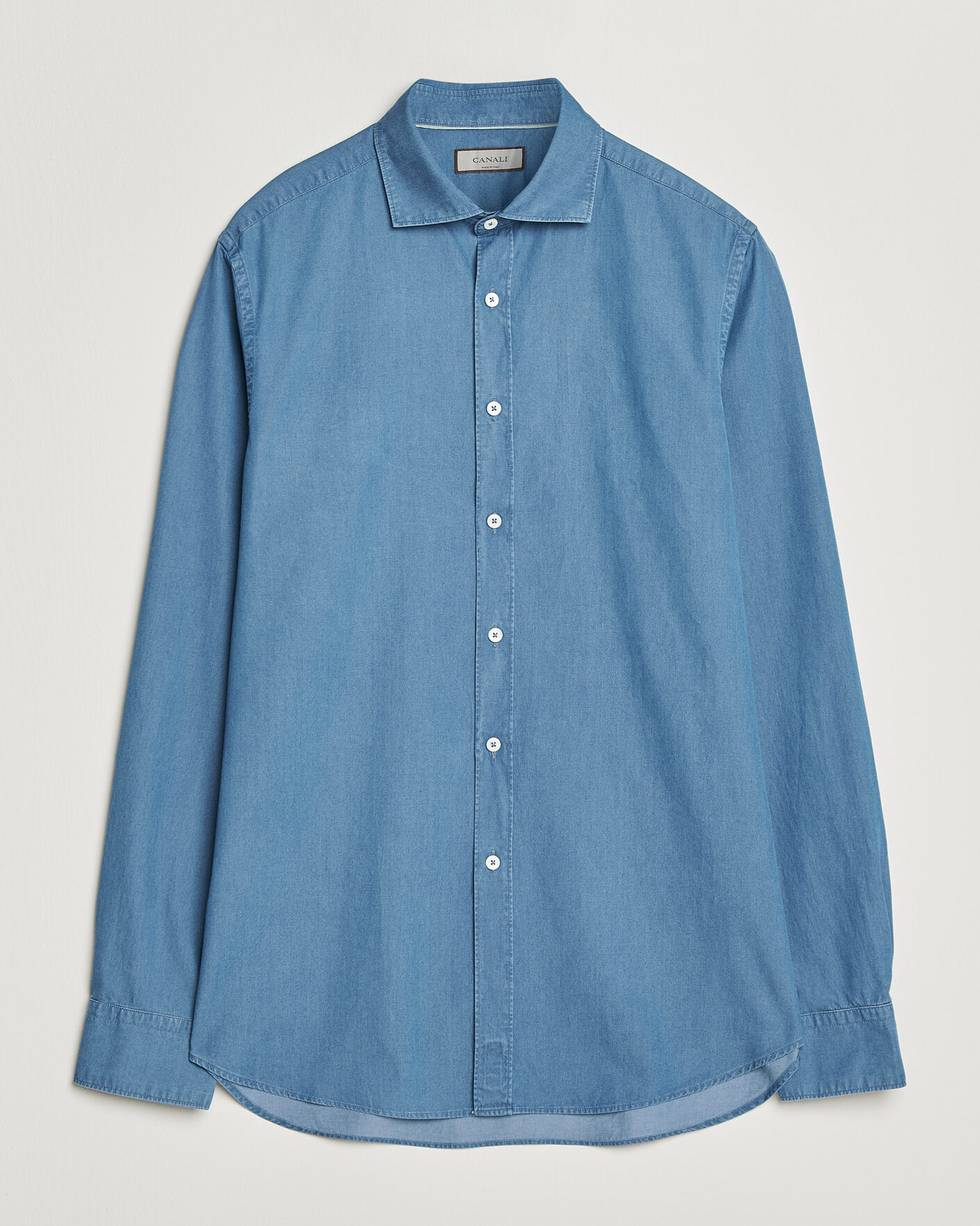 Herren | Hemden | Canali | Denim Shirt Stone Wash