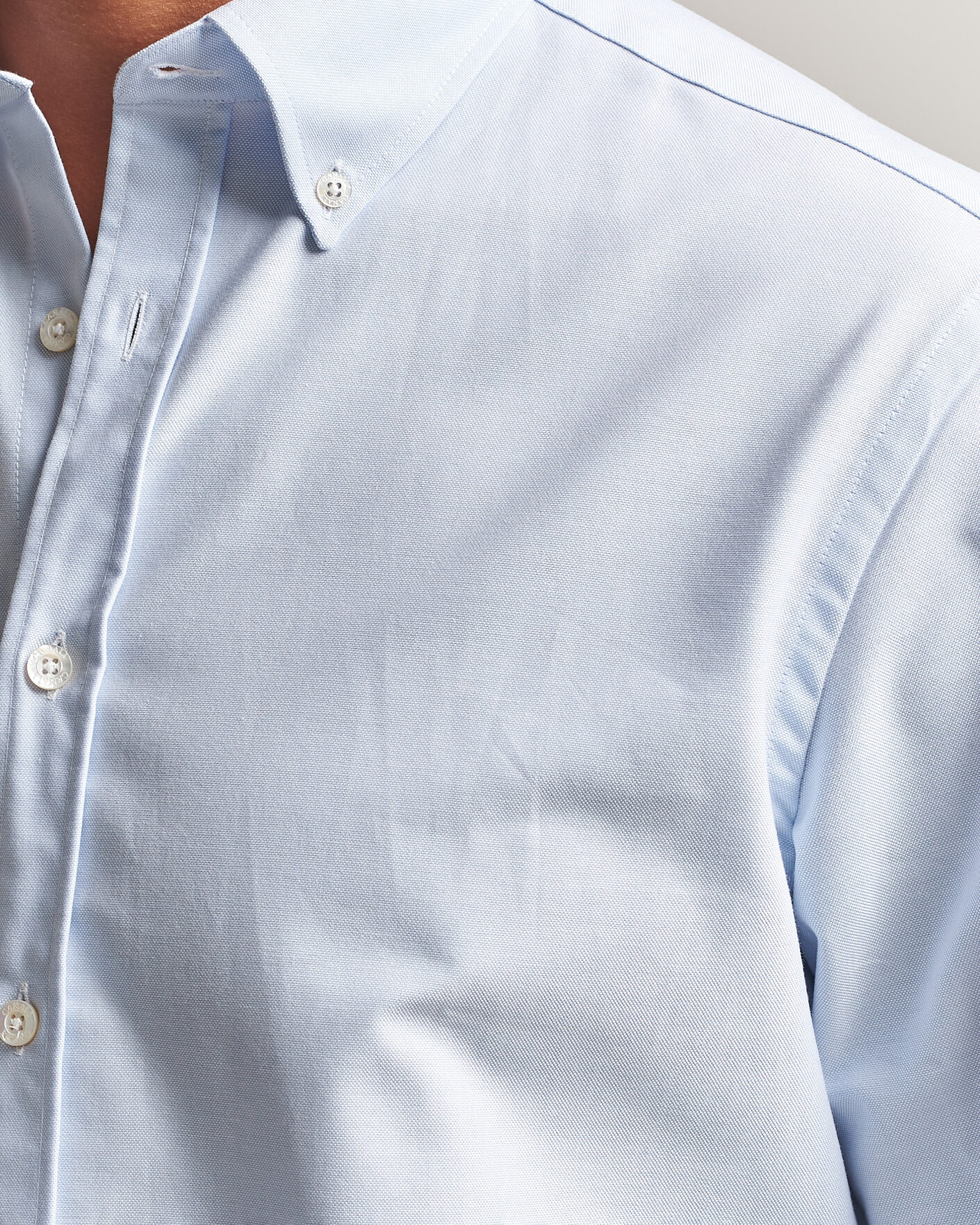 Herren | Hemden | Canali | Oxford Button Down Shirt Light Blue