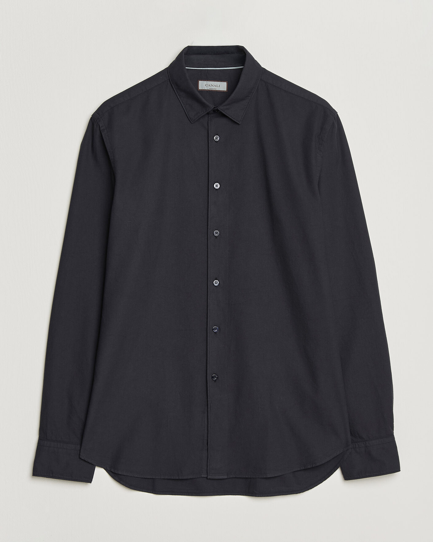Herren | Hemden | Canali | Garment Dyed Cotton Shirt Navy