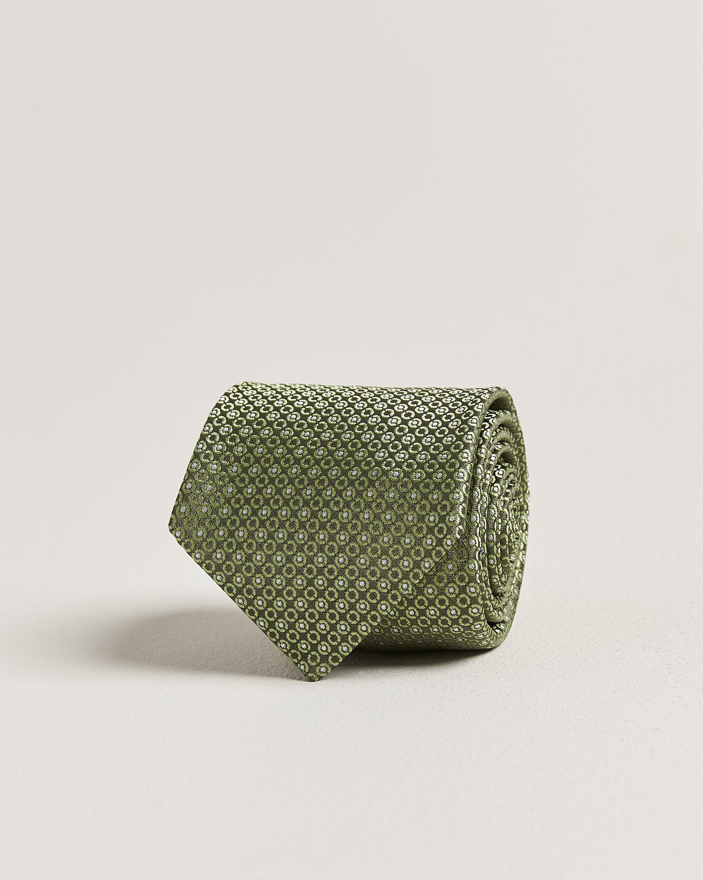 Herren | Krawatten | Canali | Jacquard Silk Tie Grass Green