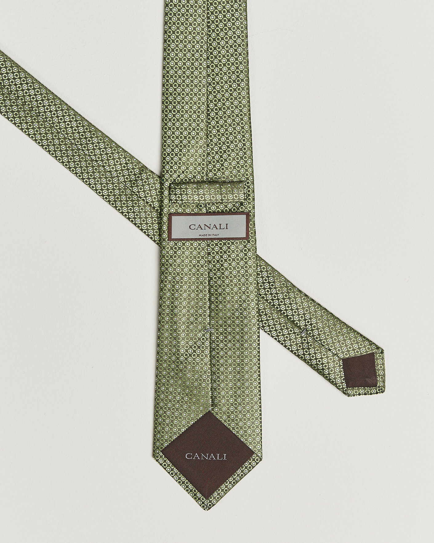 Herren | Krawatten | Canali | Jacquard Silk Tie Grass Green