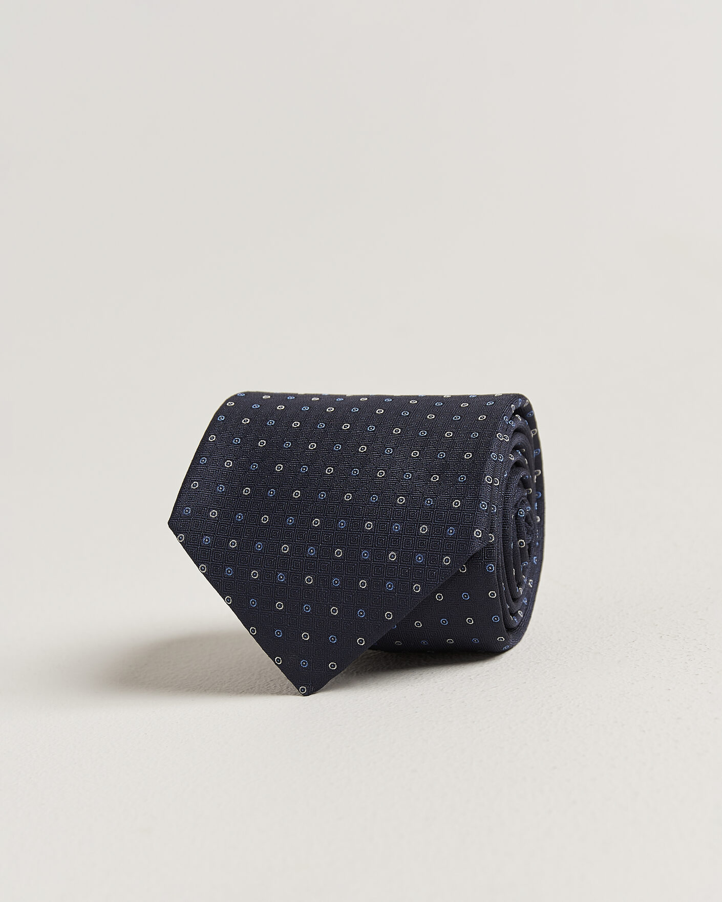 Herren | Krawatten | Canali | Jacquard Silk Tie Navy