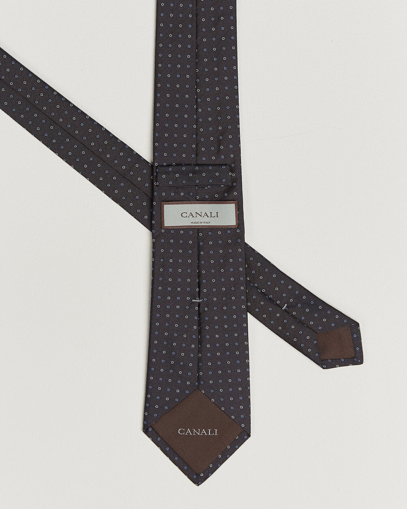 Herren | Krawatten | Canali | Jacquard Silk Tie Dark Brown