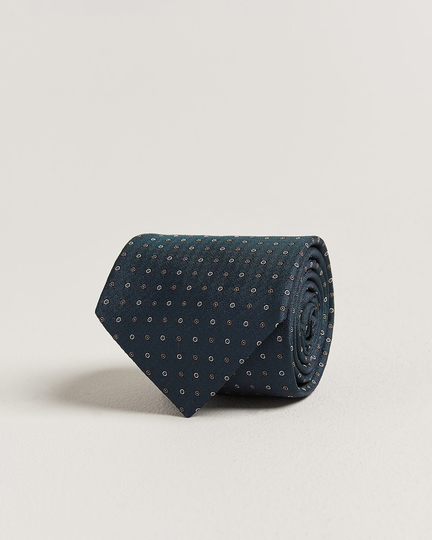 Herren | Krawatten | Canali | Jacquard Silk Tie Dark Green