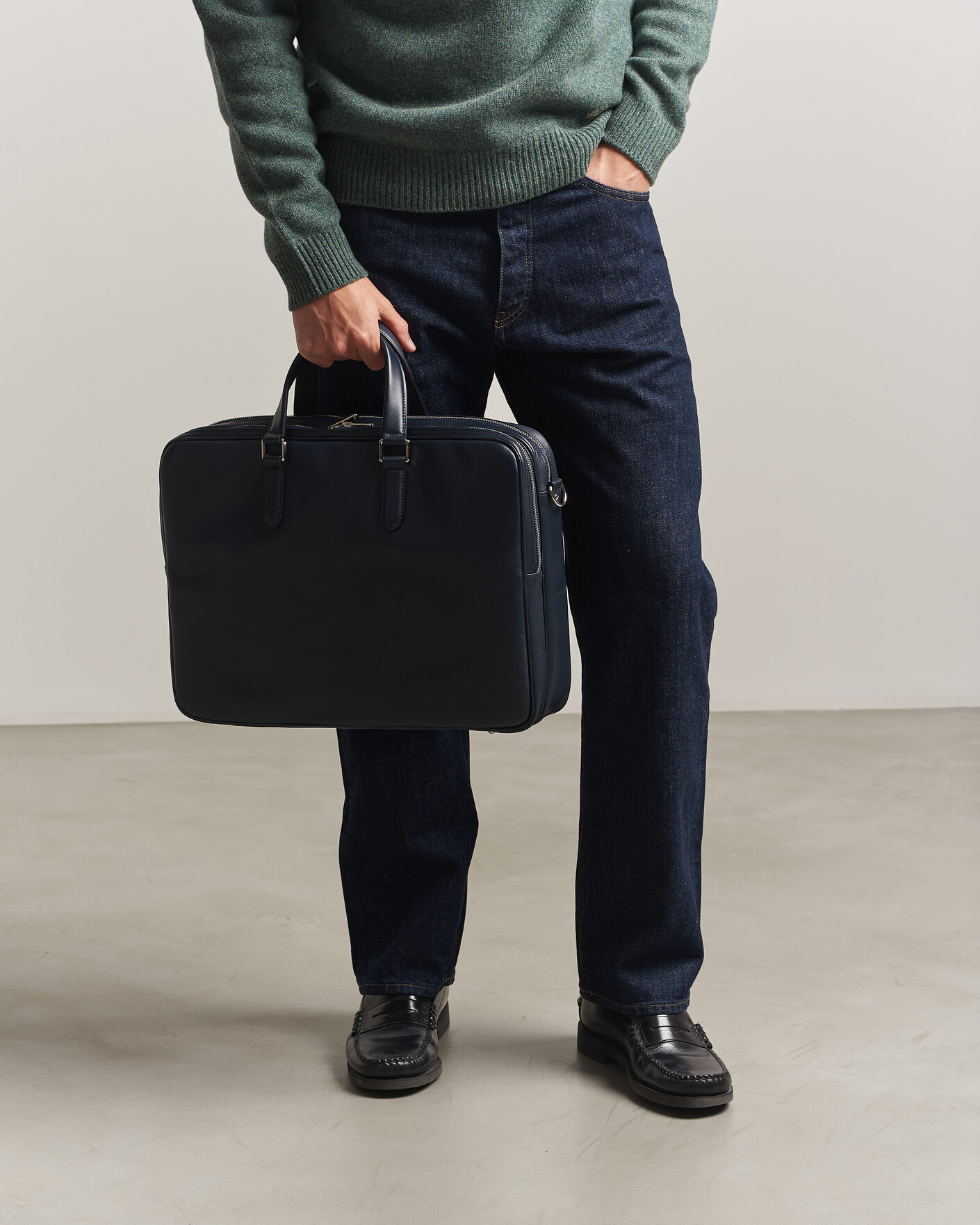 Porter-Yoshida & Co. Sort 2Way Briefcase Navy bei Care of Carl