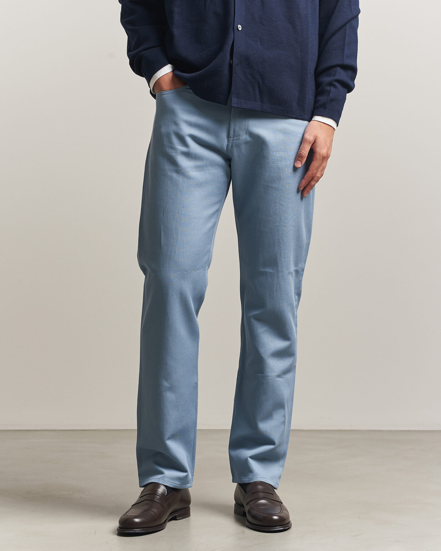 Herren | Hosen | Ralph Lauren Purple Label | 5-Pocket Italian Denim Pants Winward Blue